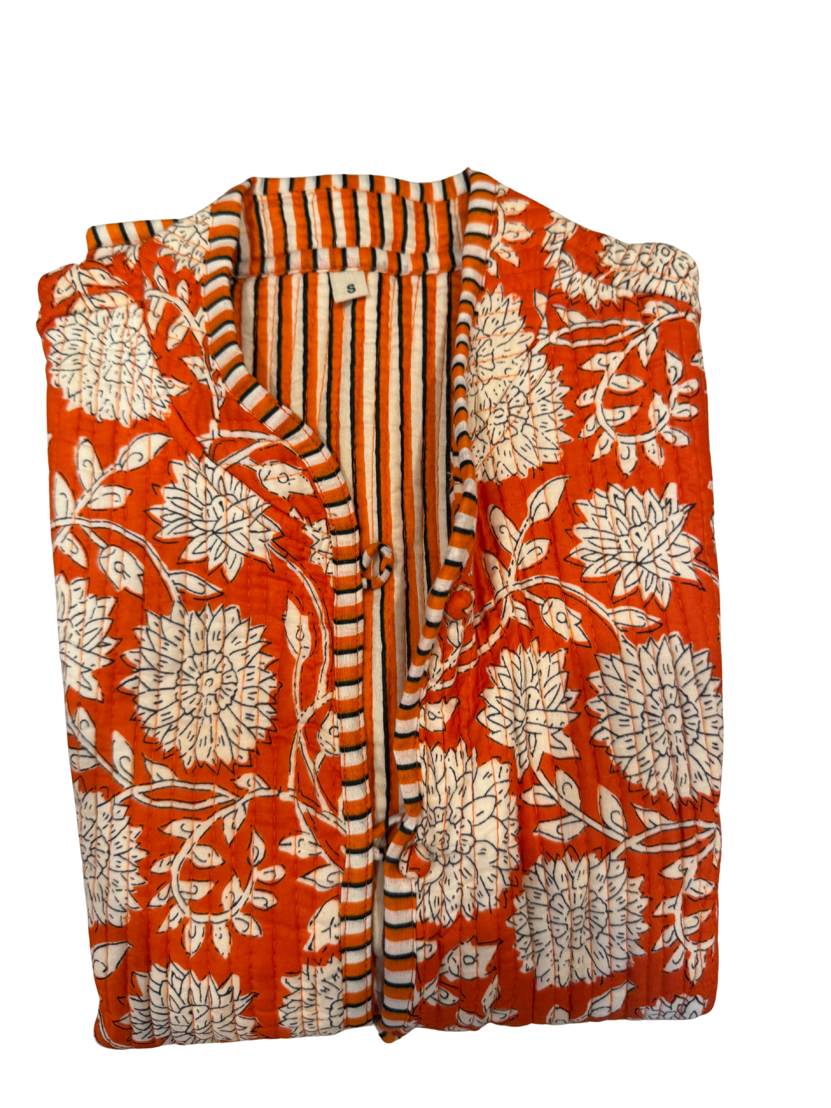 The Charlotte Jacket In Orange Floral