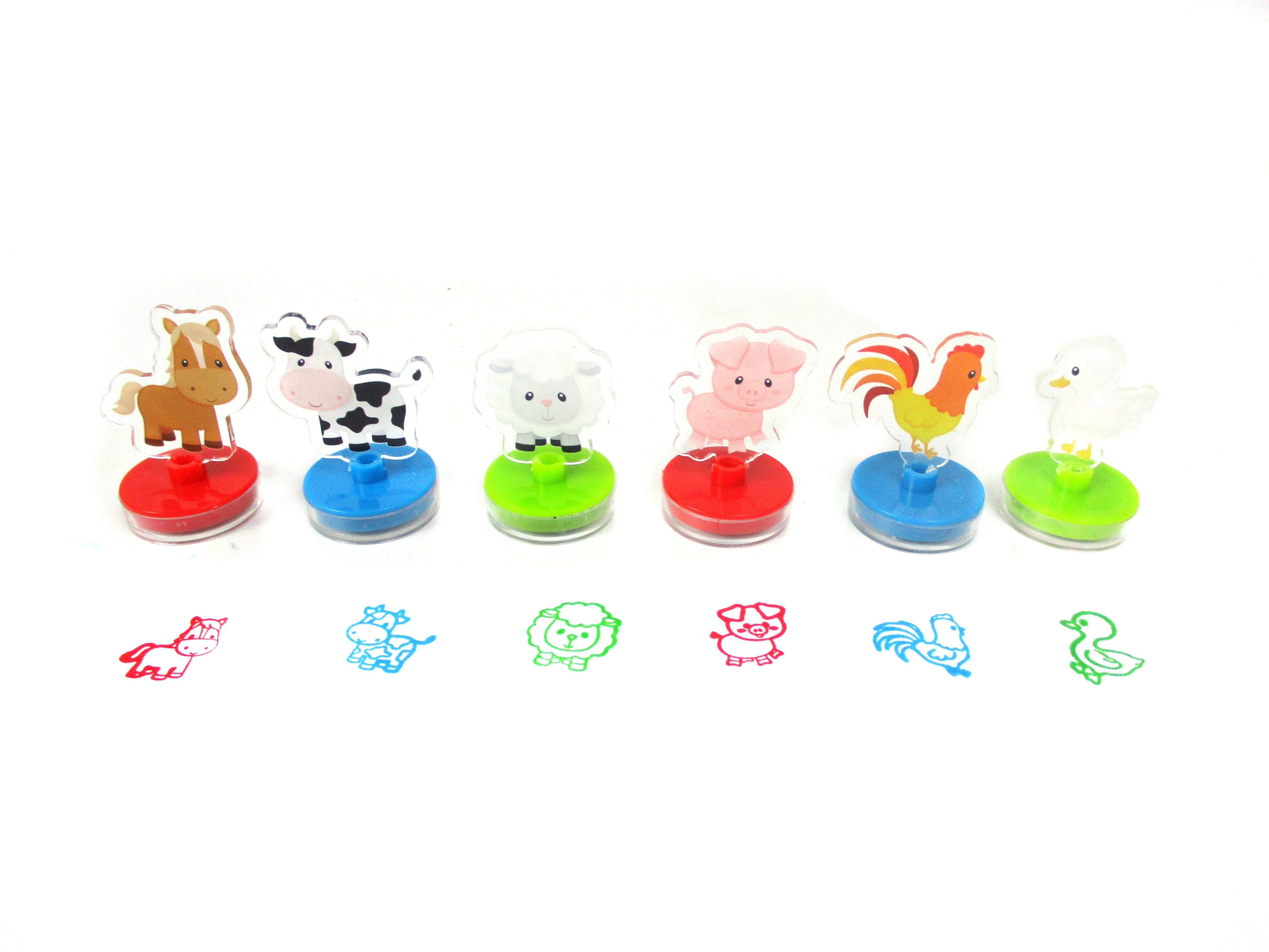 Farm Animals Acrylic Stamp Set Of 6
