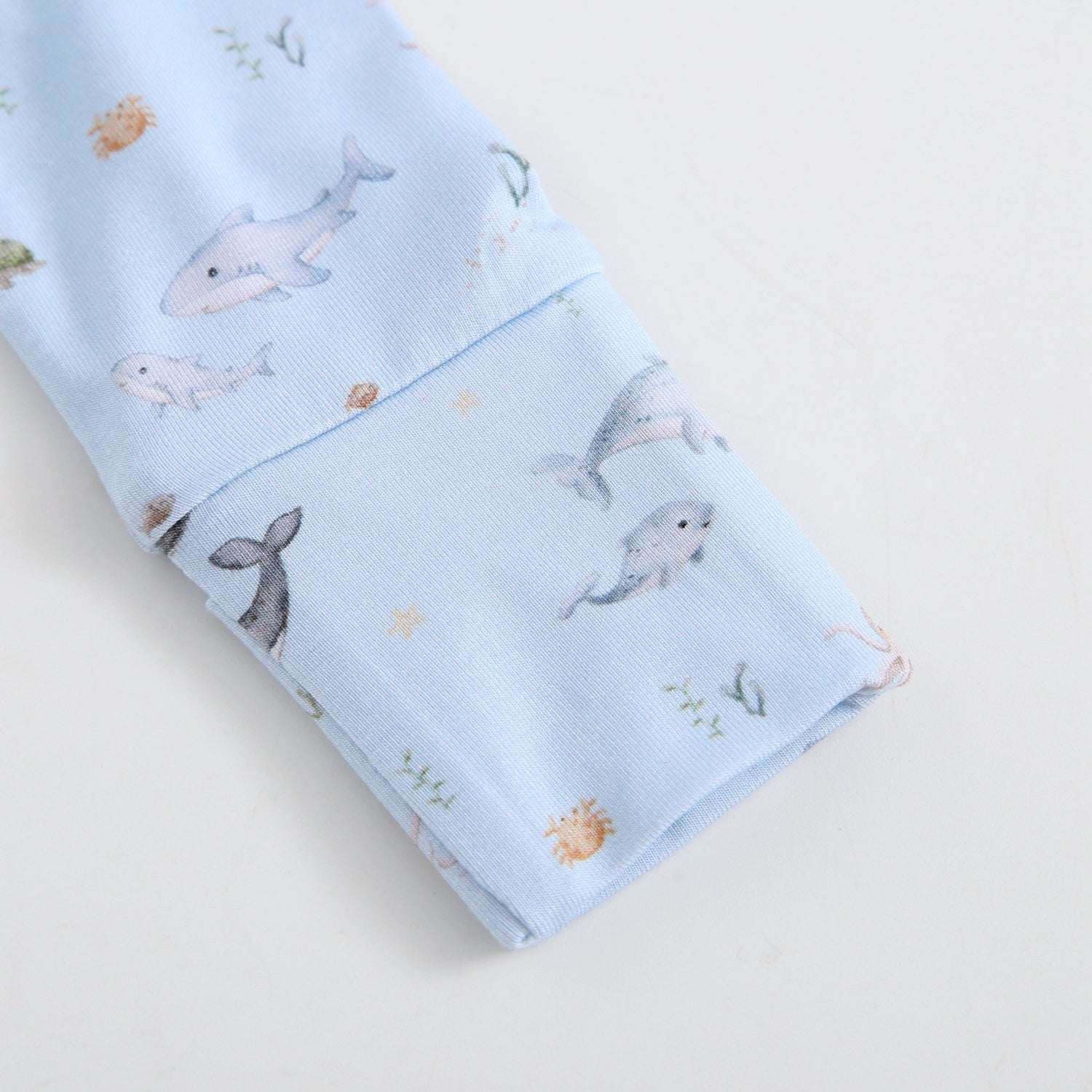 Sea Of Love Zippered Baby Romper