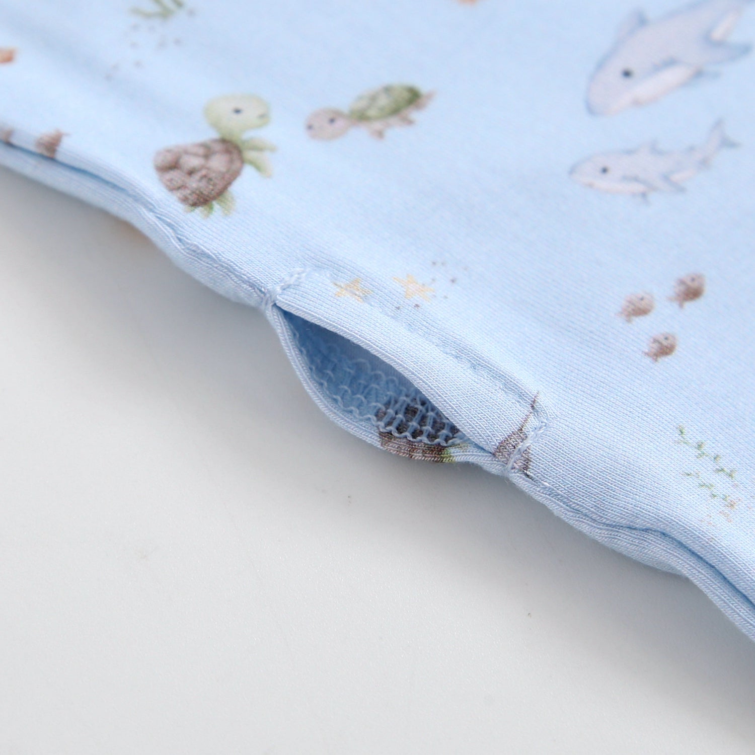 Sea Of Love Zippered Baby Romper