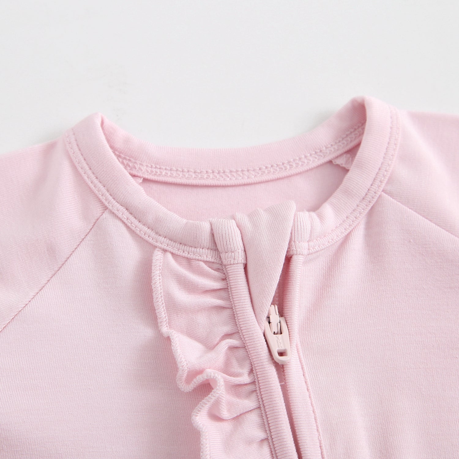 Dawn Ruffled Zippered Baby Romper