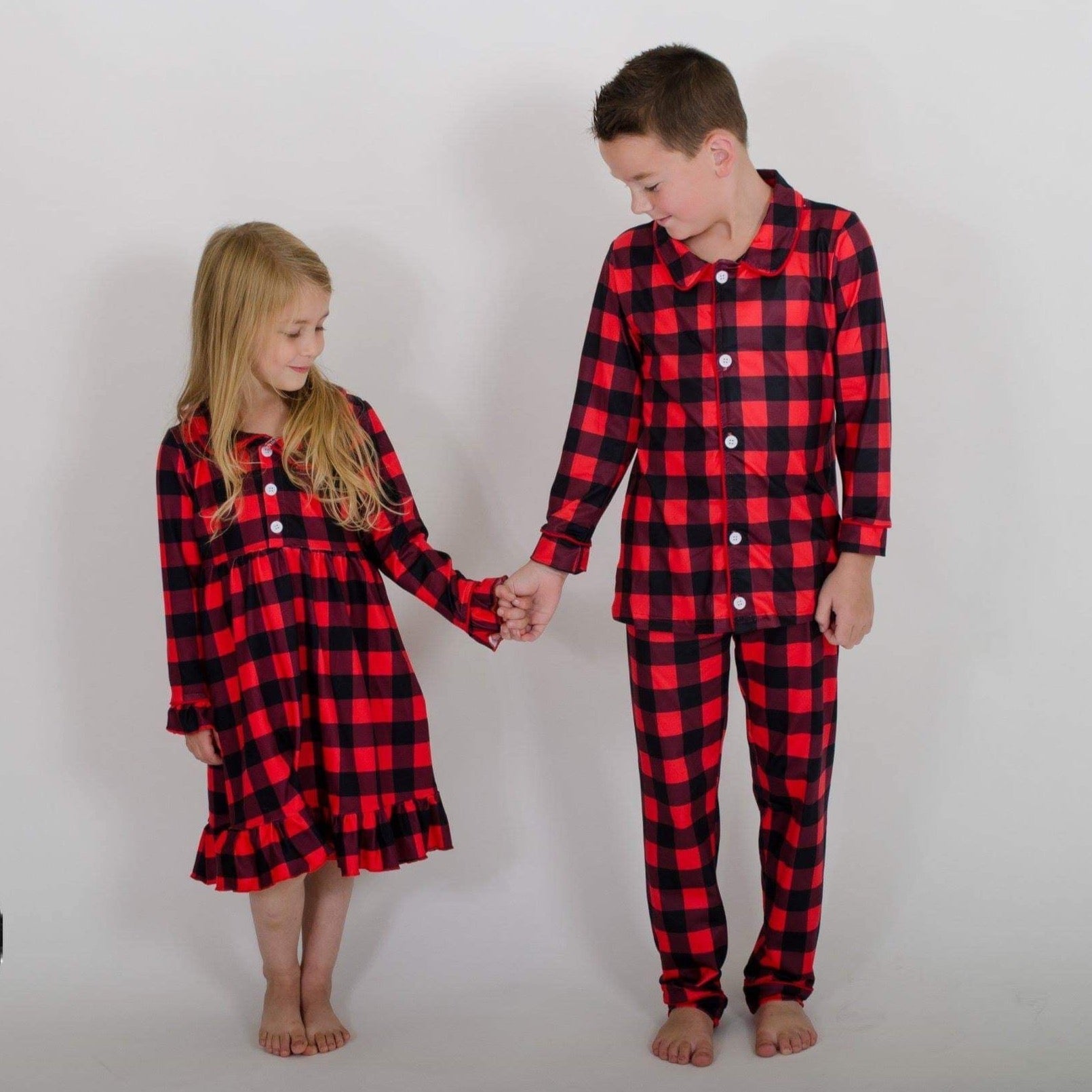 Red Plaid Family Pajamas