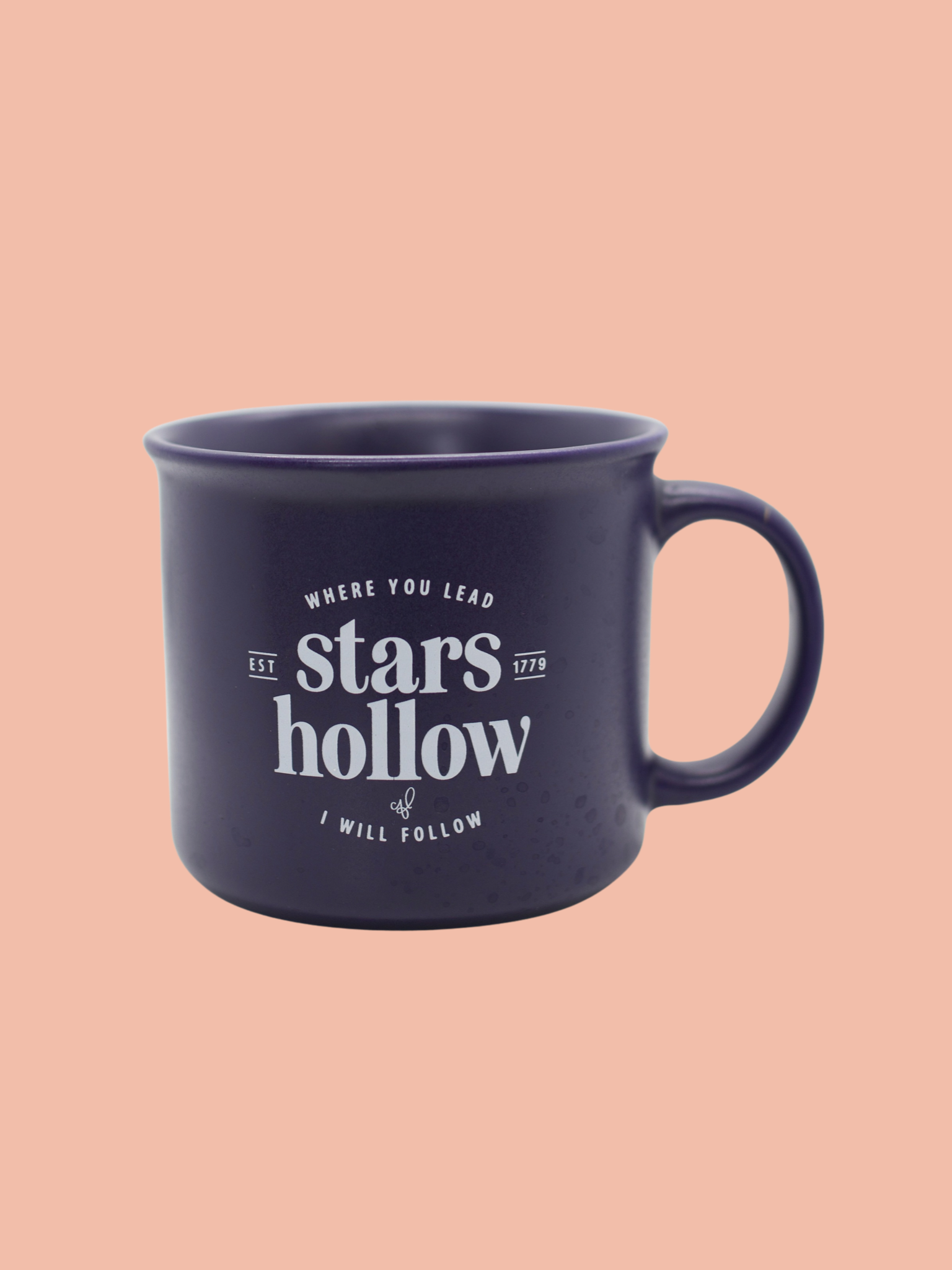 Stars Hollow Matte Cobalt Mug