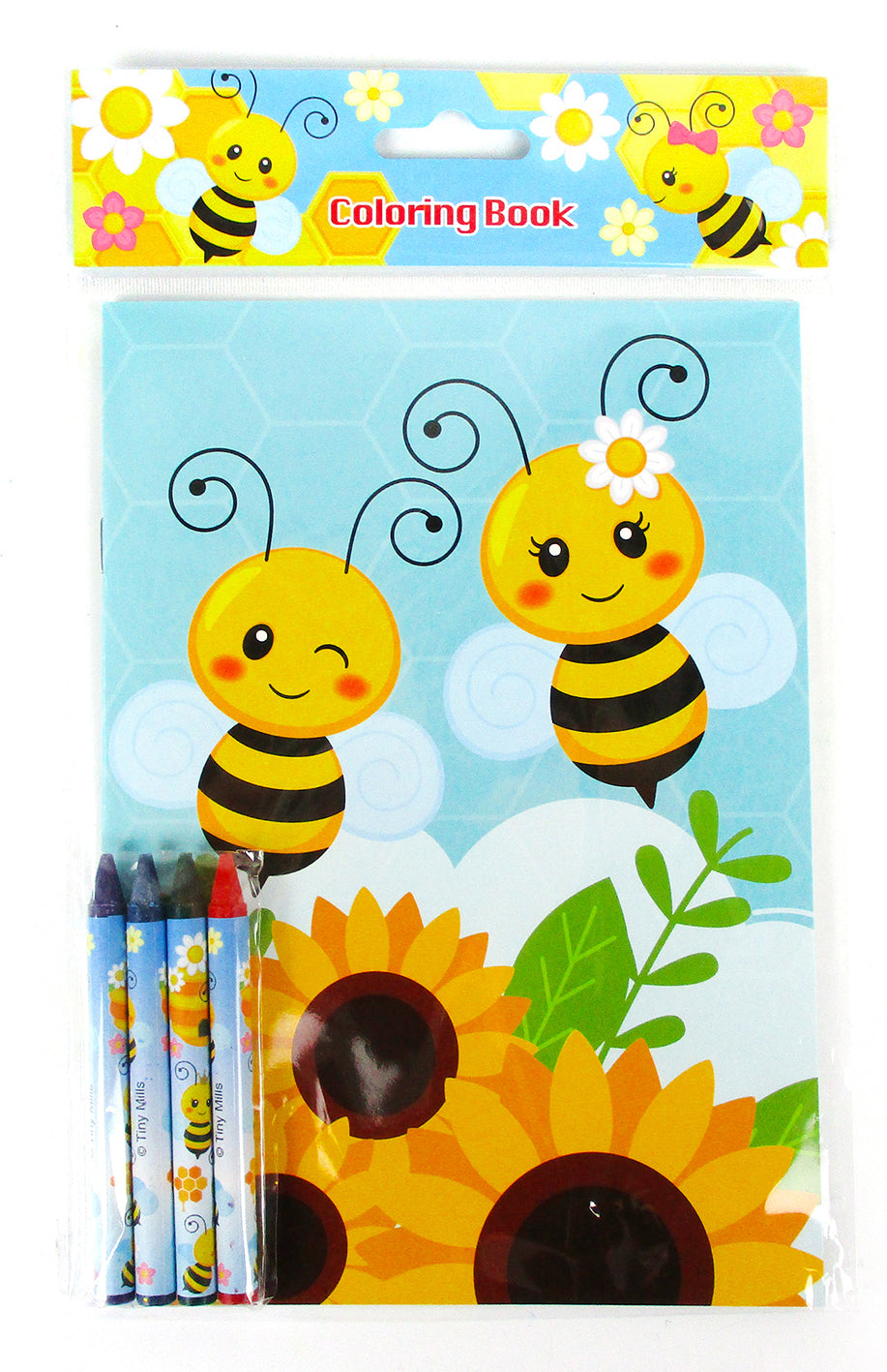 Honeybees Coloring Books With Crayons Party Favors - Set Of 6 Or 12