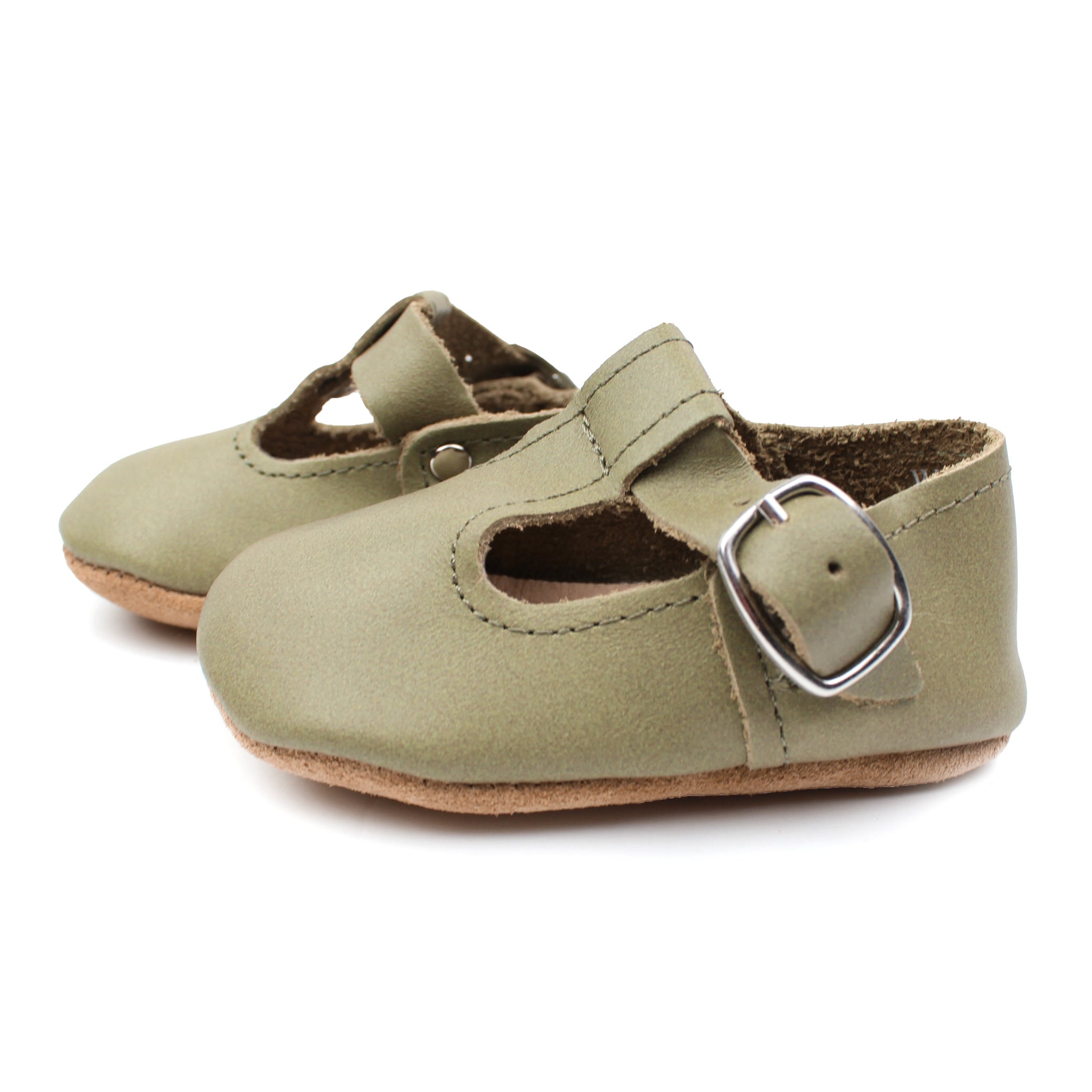 Olive - T-strap Mary Jane - Soft Sole