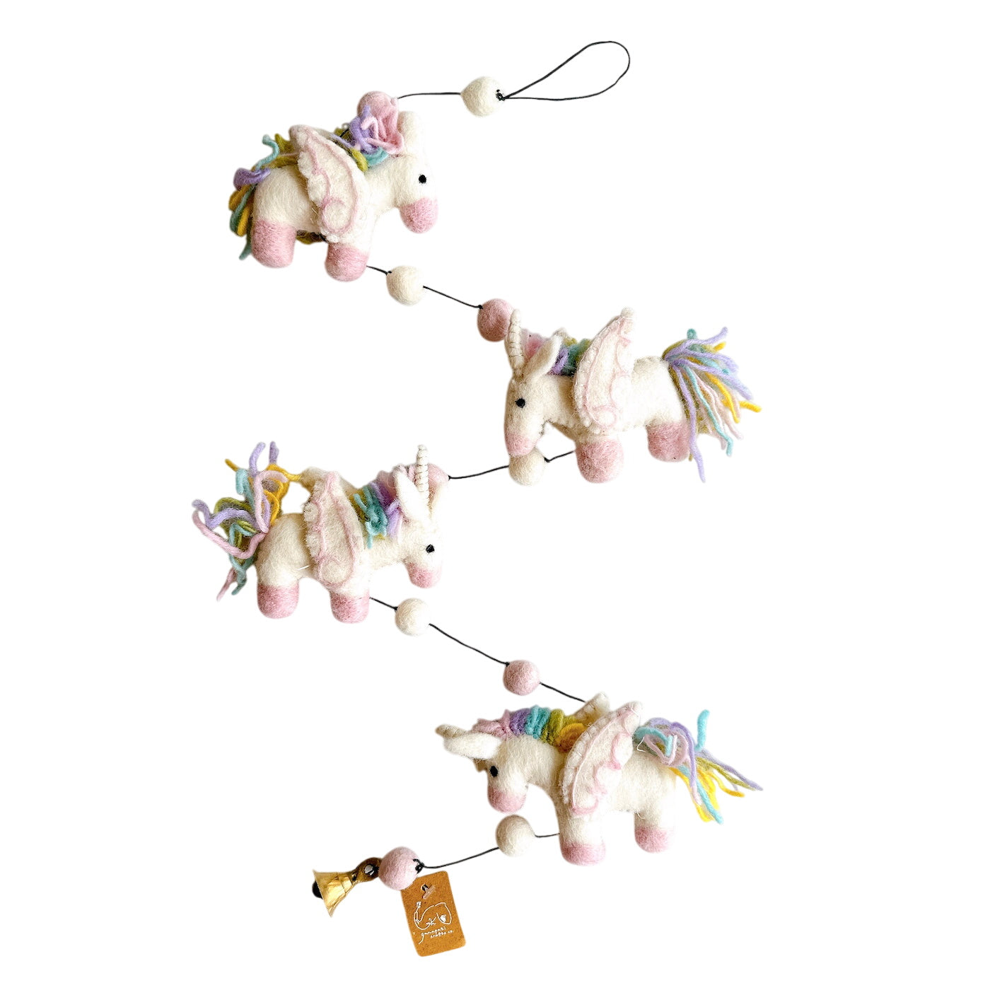 Felt Pastel Unicorn Garland