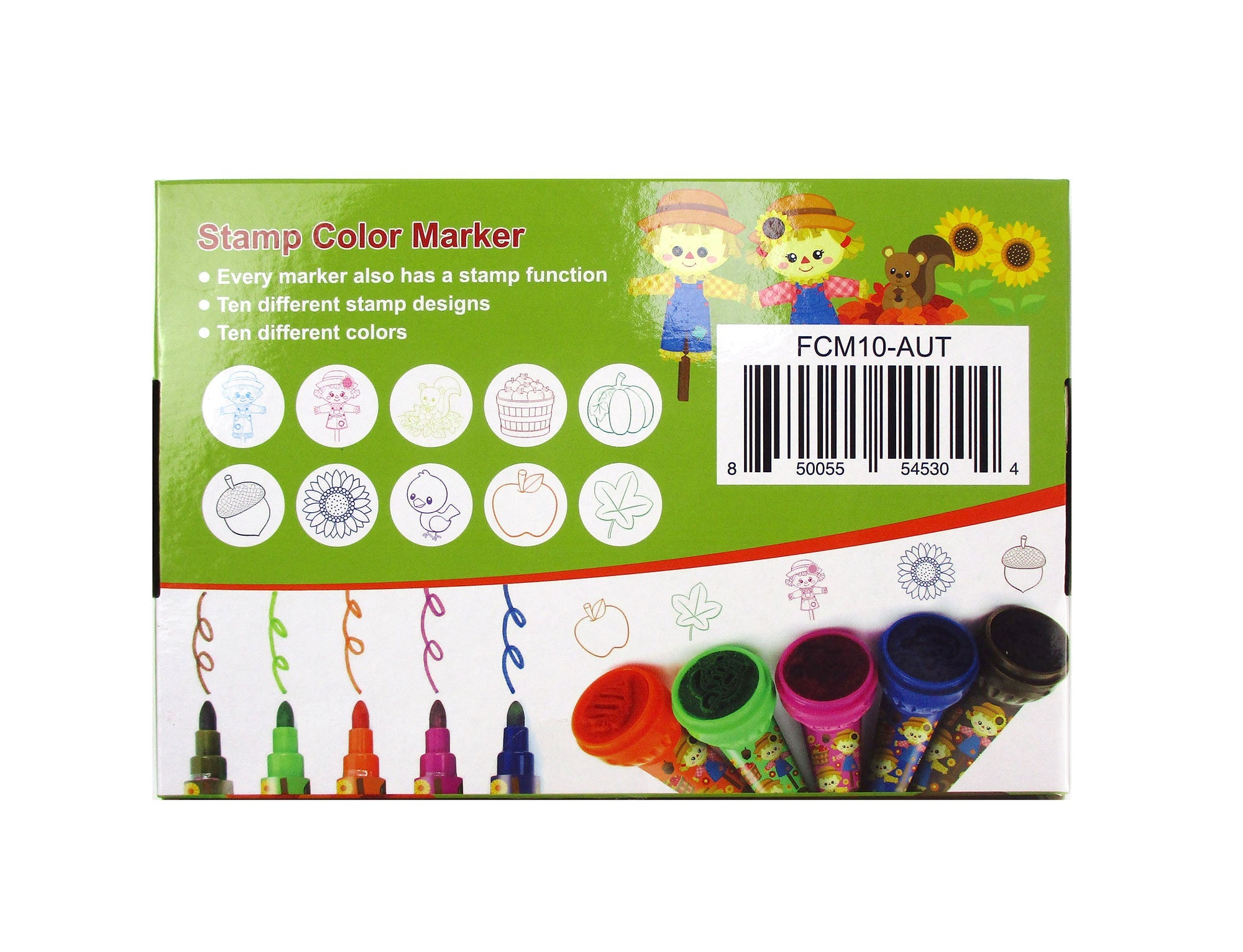 Autumn Stamp Marker Set - Set Of 10