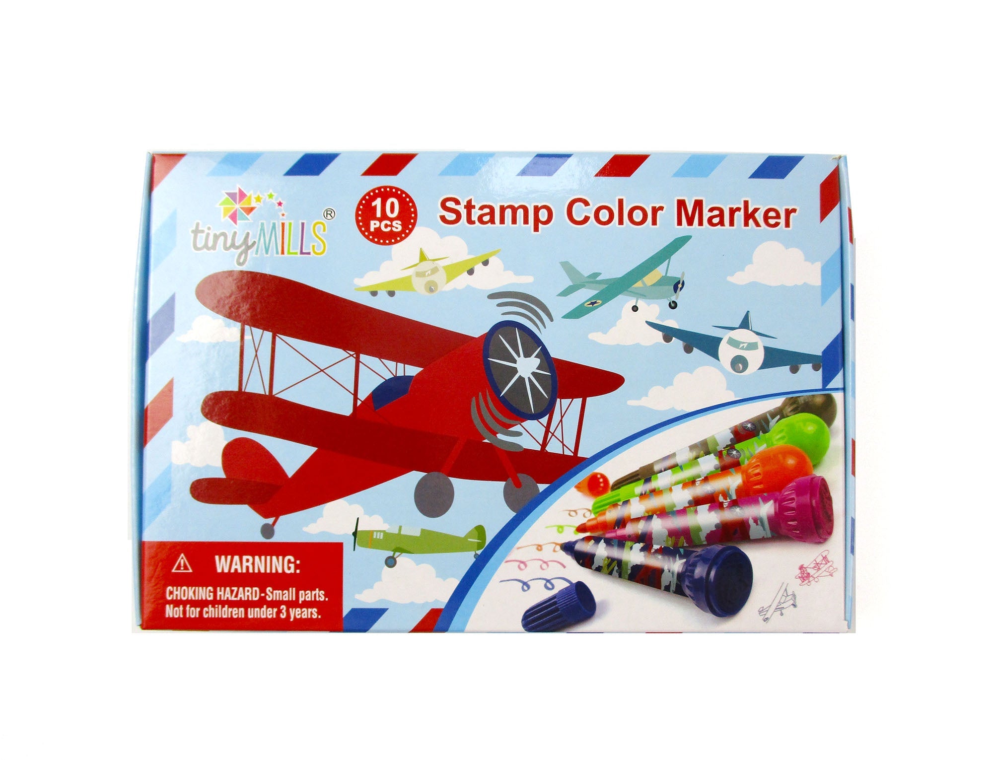 Airplane Stamp Marker Set - Set Of 10