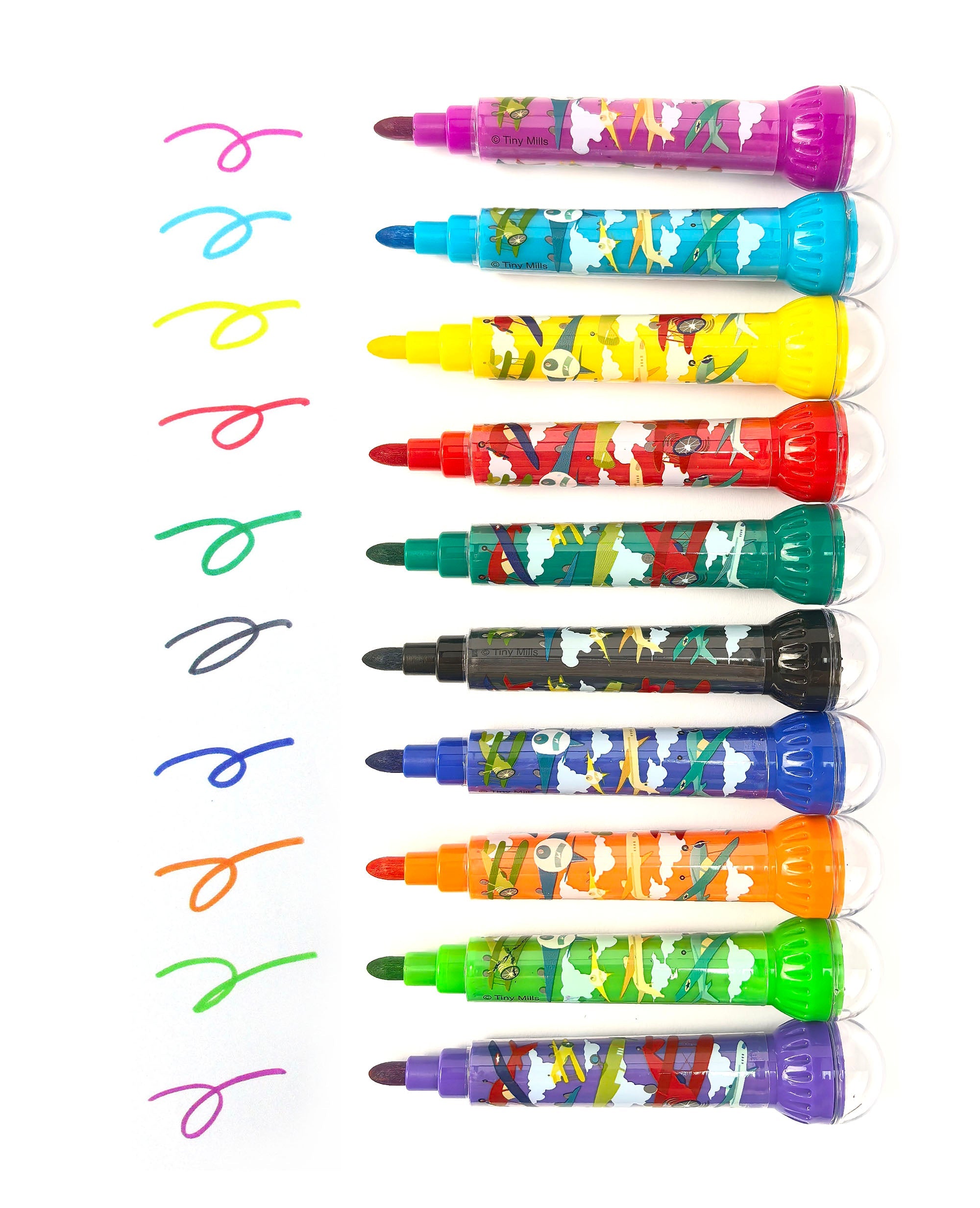 Airplane Stamp Marker Set - Set Of 10