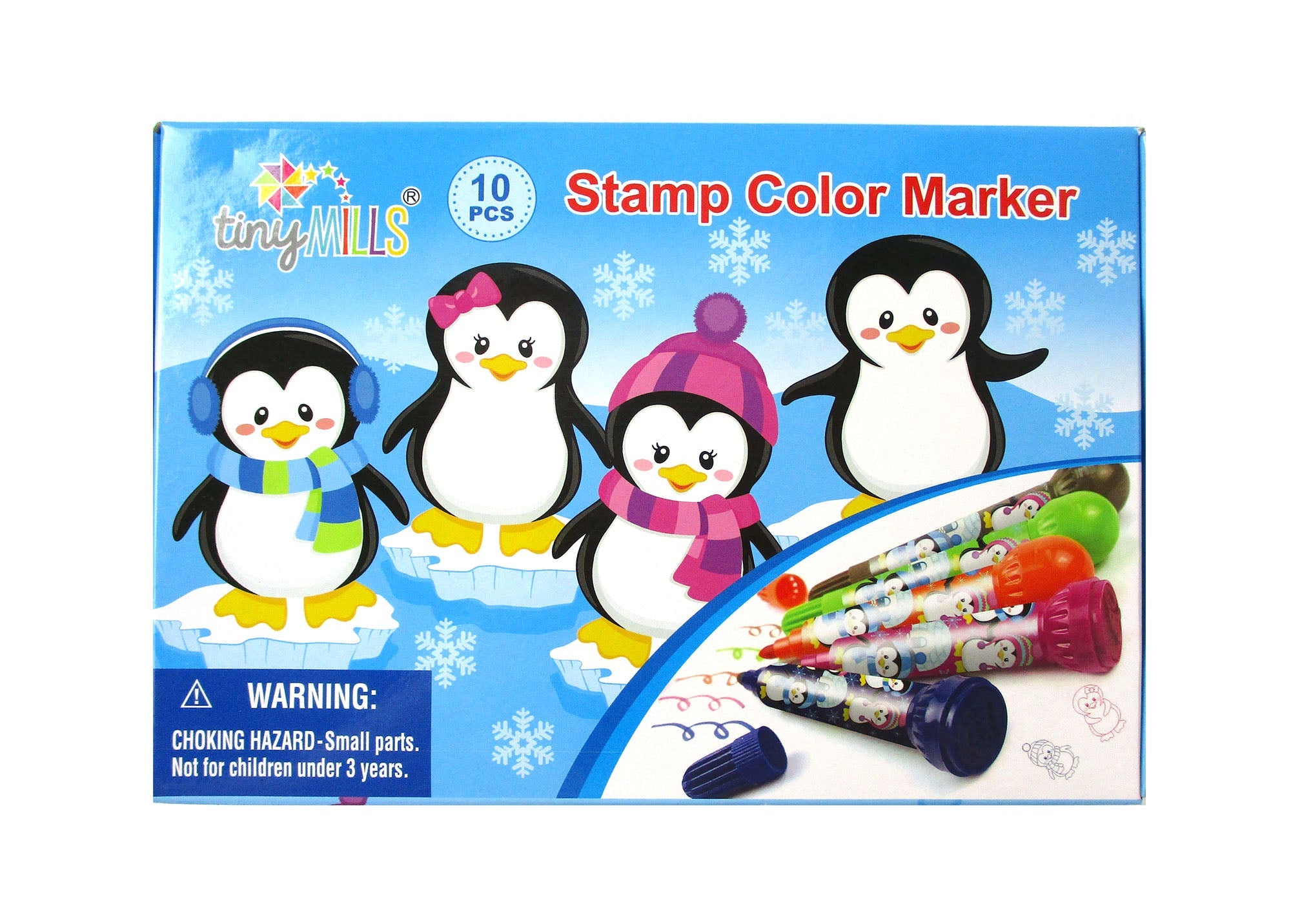 Penguin Stamp Marker Set - Set Of 10