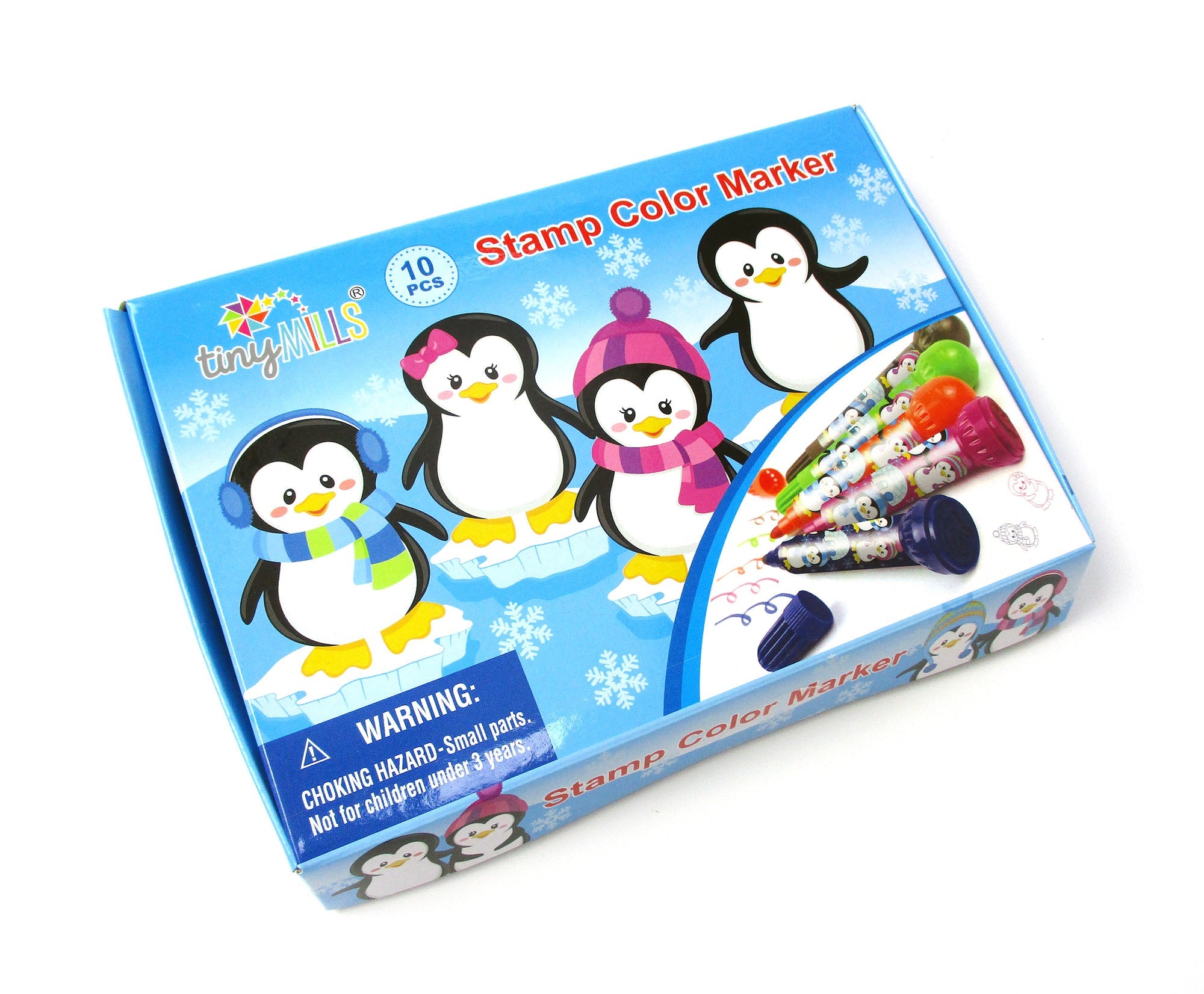 Penguin Stamp Marker Set - Set Of 10