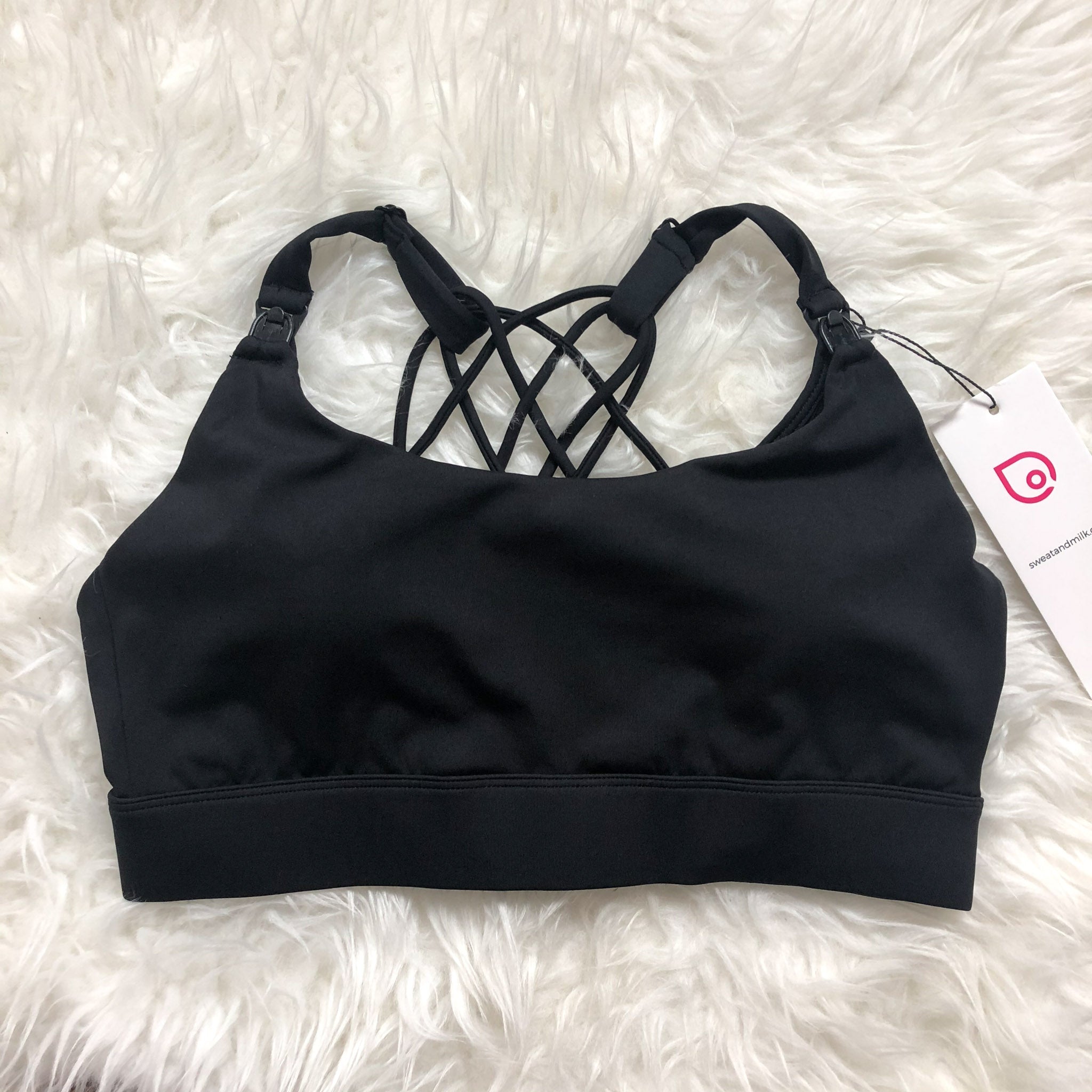 Océane - Exclusive Hands Free Pumping Sports Bra (noir)