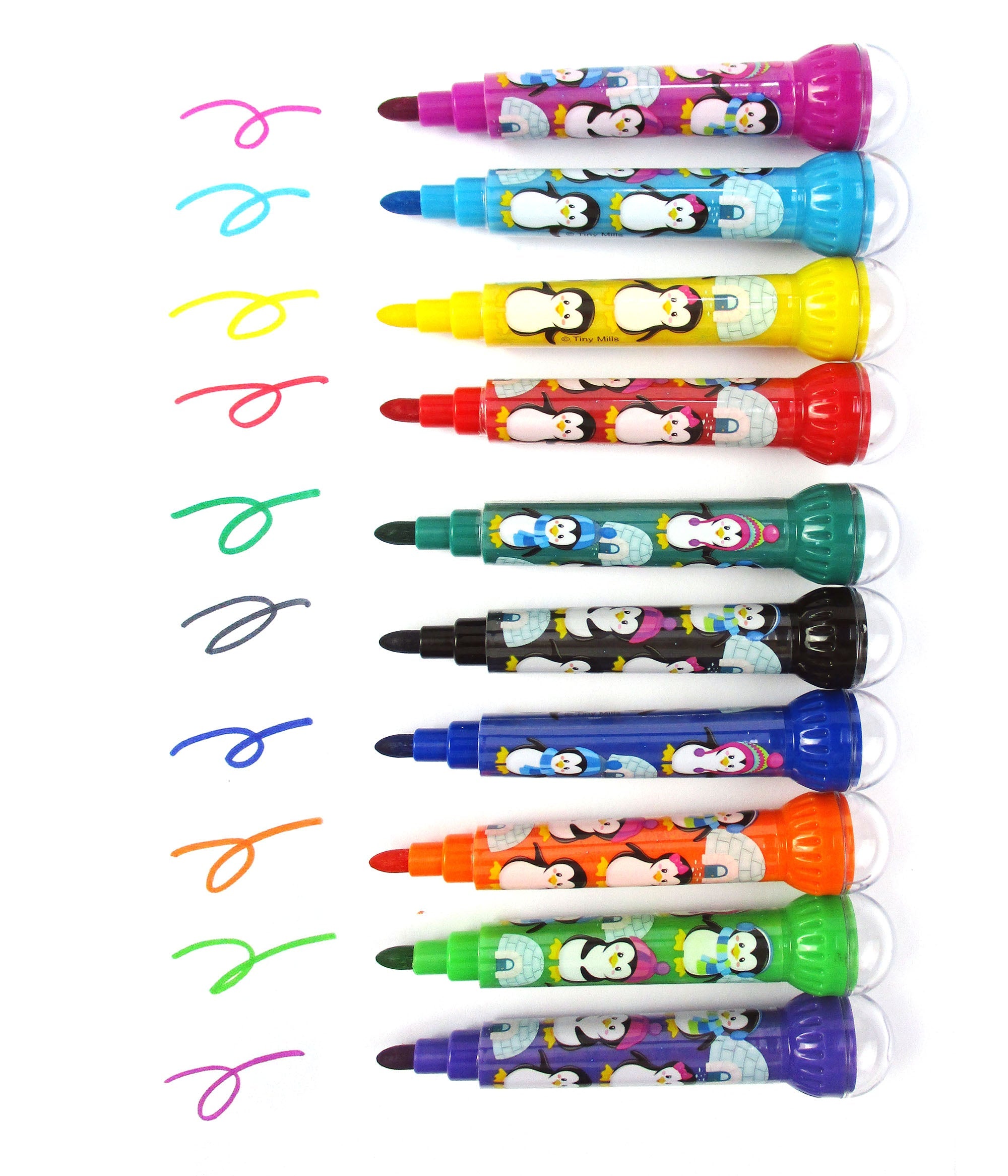 Penguin Stamp Marker Set - Set Of 10