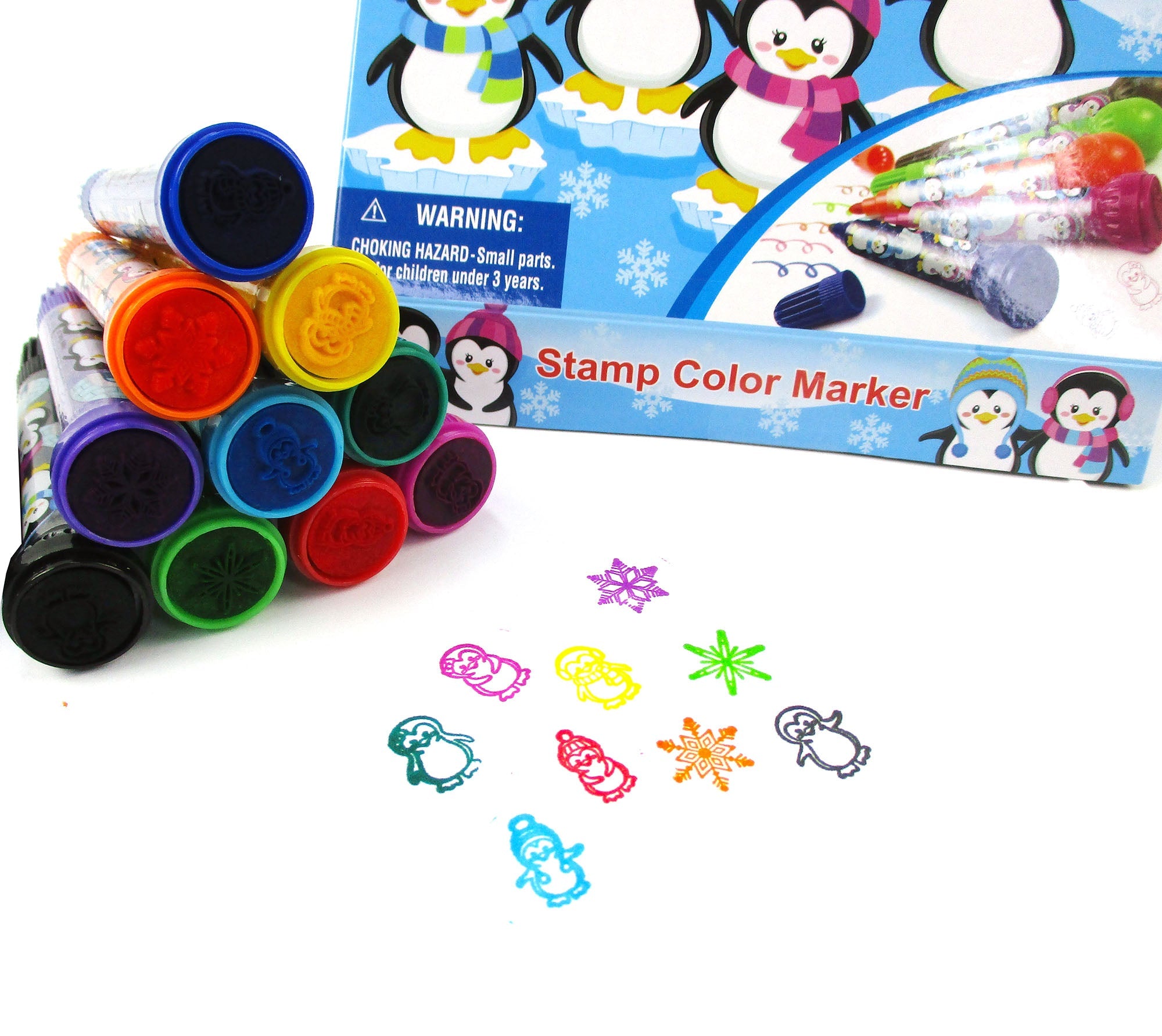 Penguin Stamp Marker Set - Set Of 10