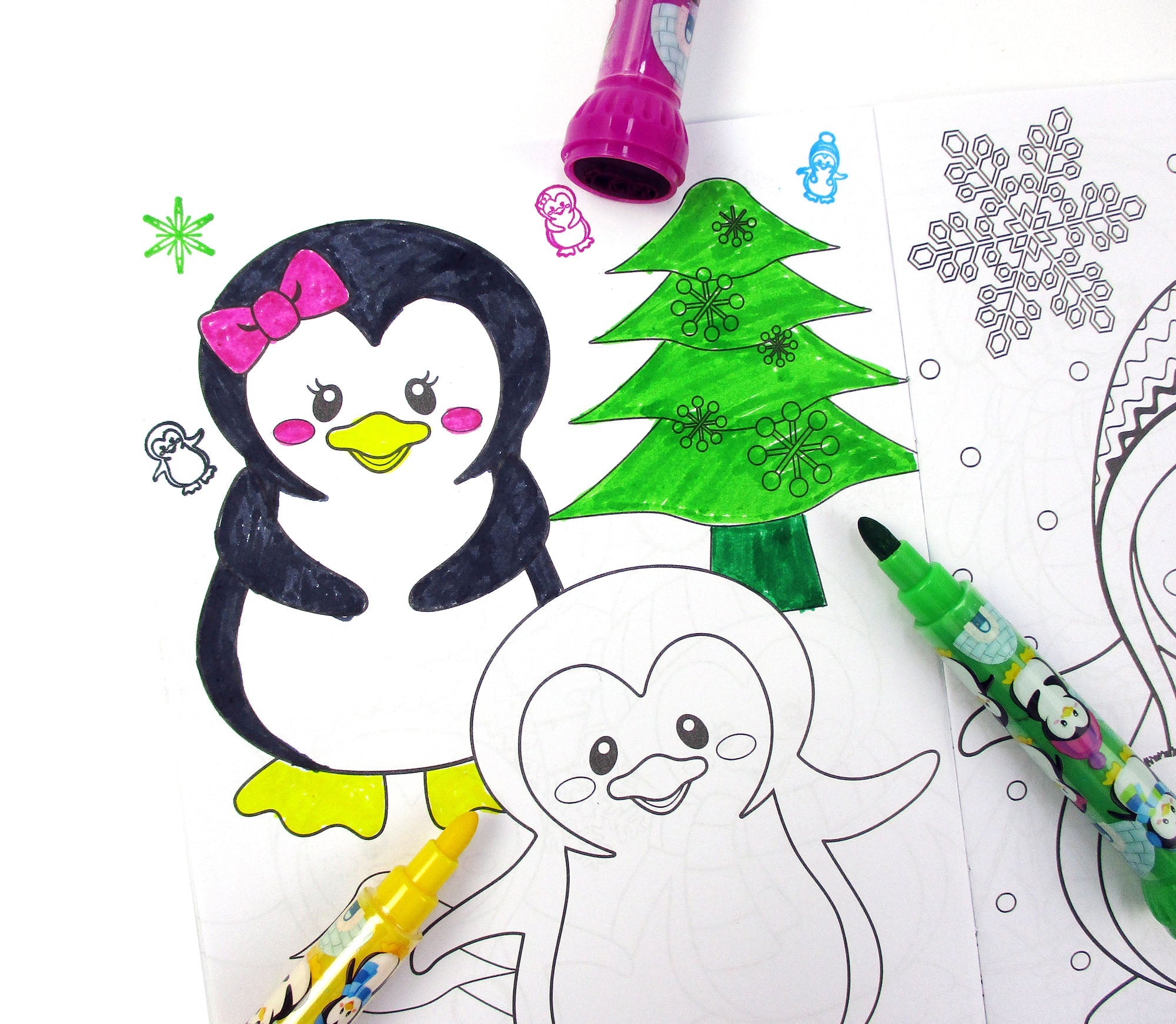 Penguin Stamp Marker Set - Set Of 10