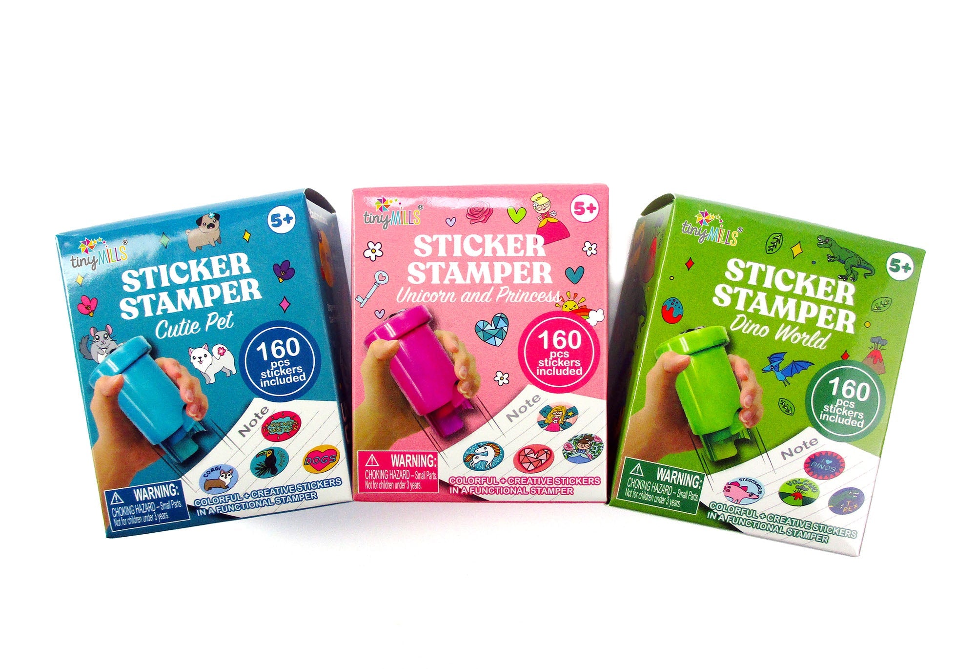 Sticker Stamper - 160 Pcs Sticker Dispenser Set