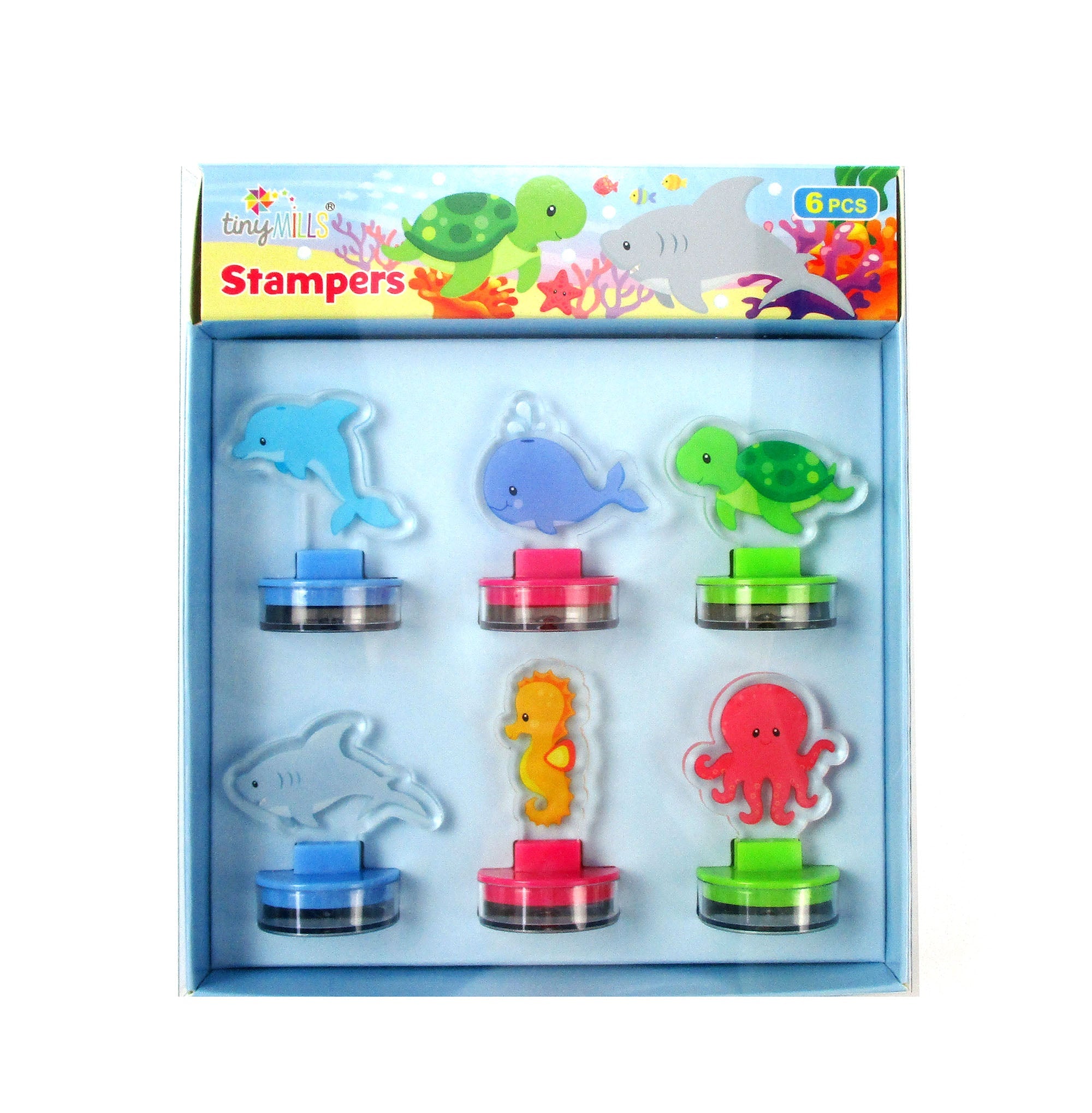 Ocean Animals Acrylic Stamp Set Of 6