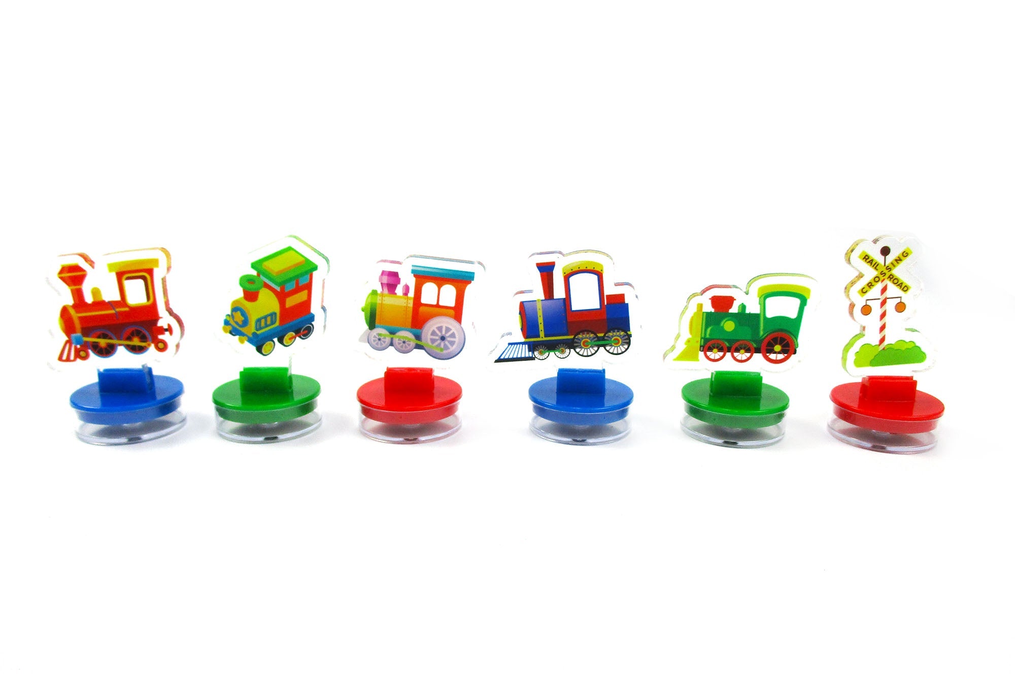 Train Acrylic Stamp Set Of 6