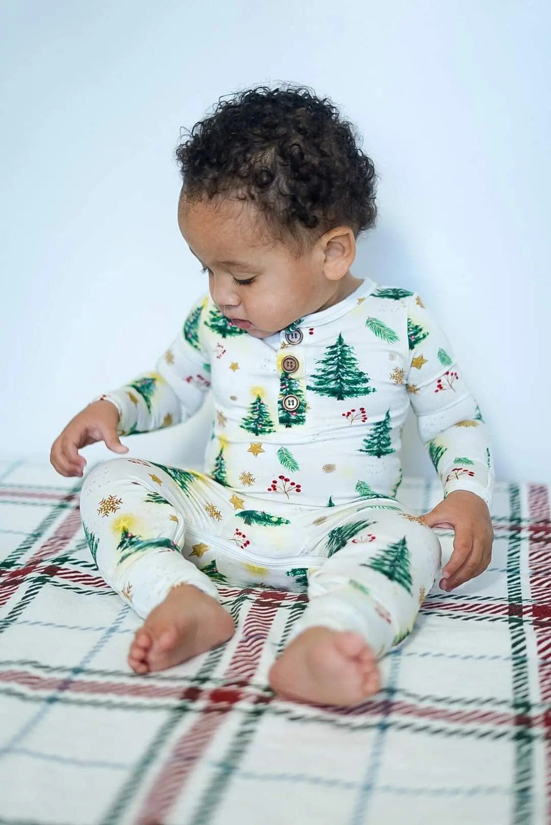 Christmas Trees Convertible Romper