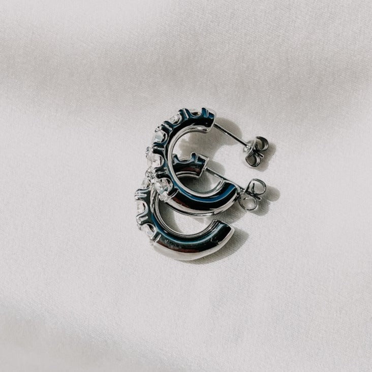 Ave Maria Small Hoops