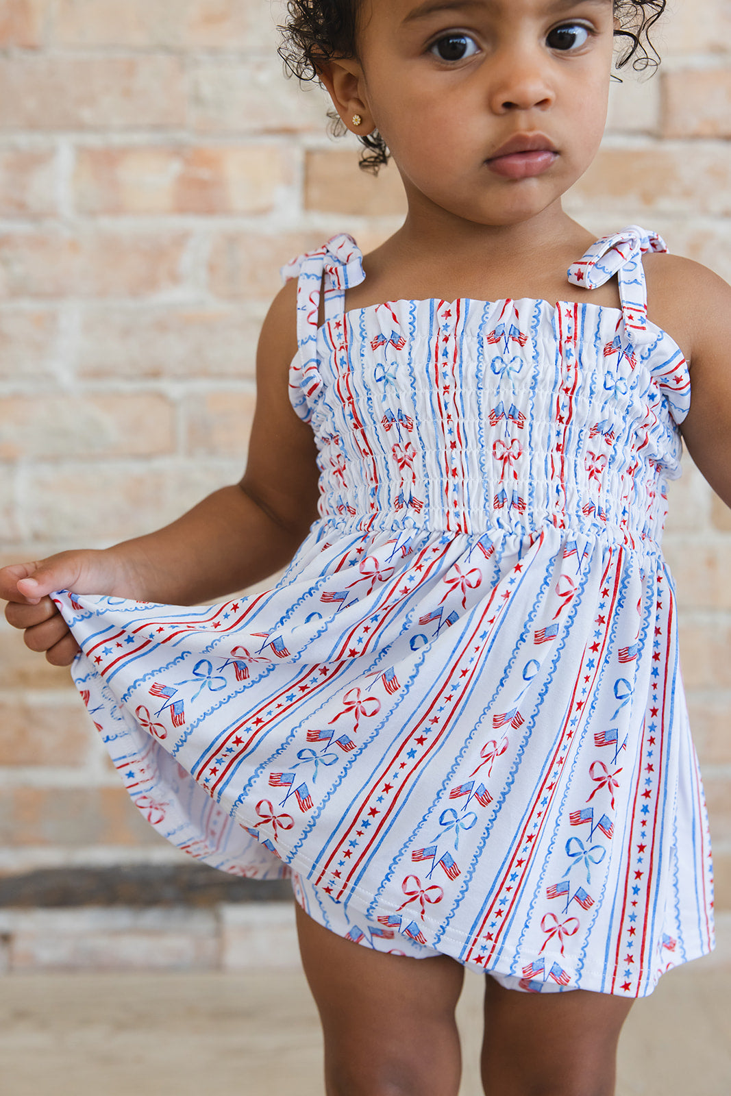 Caroline - Smocked Diaper Dress Set