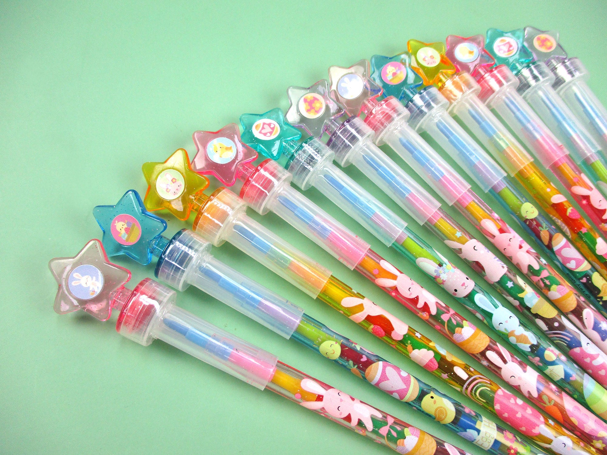New Easter Sunday Stackable Crayon With Stamper Topper