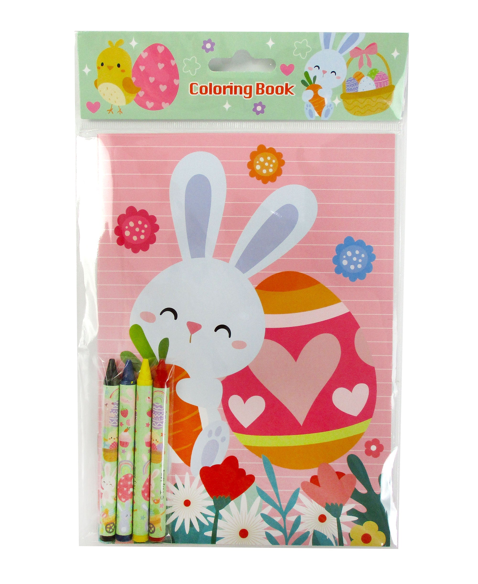 New Easter Sunday Coloring Books With Crayons Party Favors - Set Of 6 Or 12