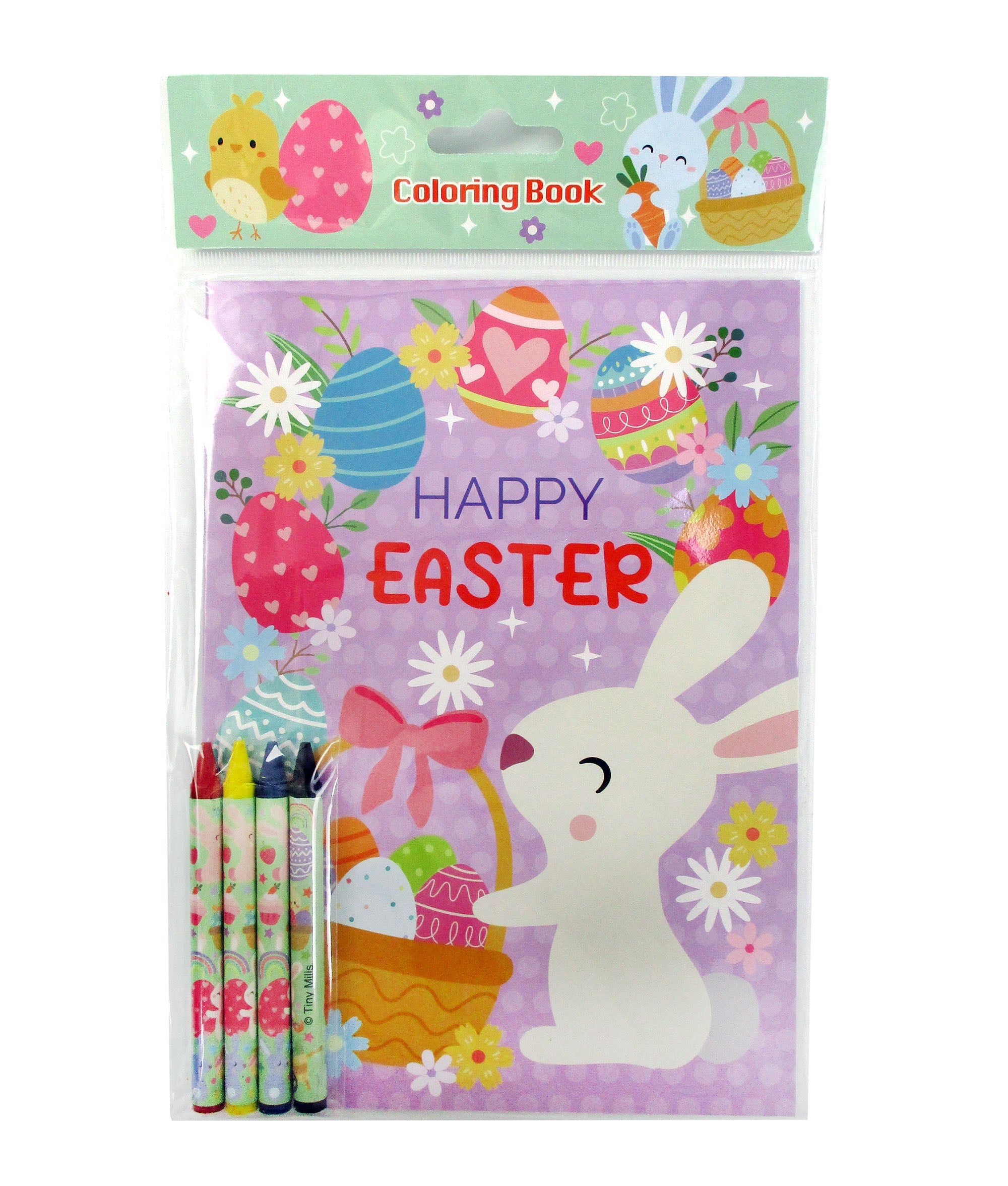 New Easter Sunday Coloring Books With Crayons Party Favors - Set Of 6 Or 12