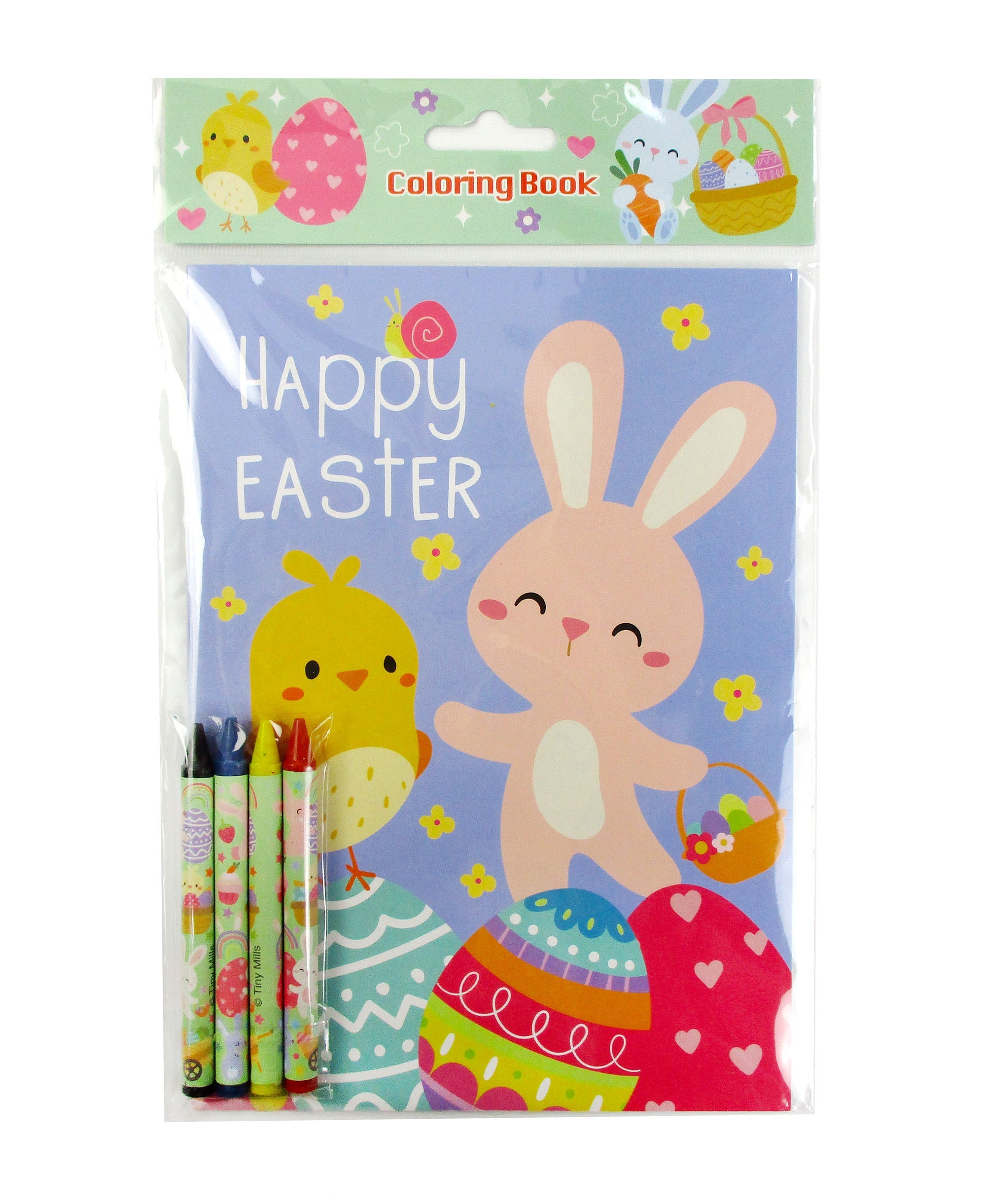New Easter Sunday Coloring Books With Crayons Party Favors - Set Of 6 Or 12