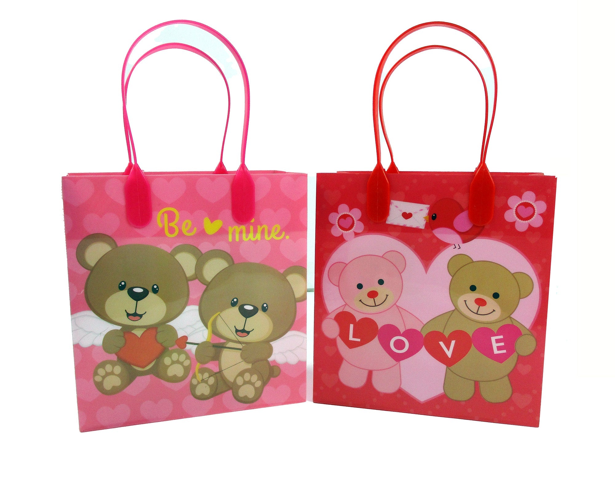 Valentine's Day Party Favor Treat Bags - Set Of 6 Or 12