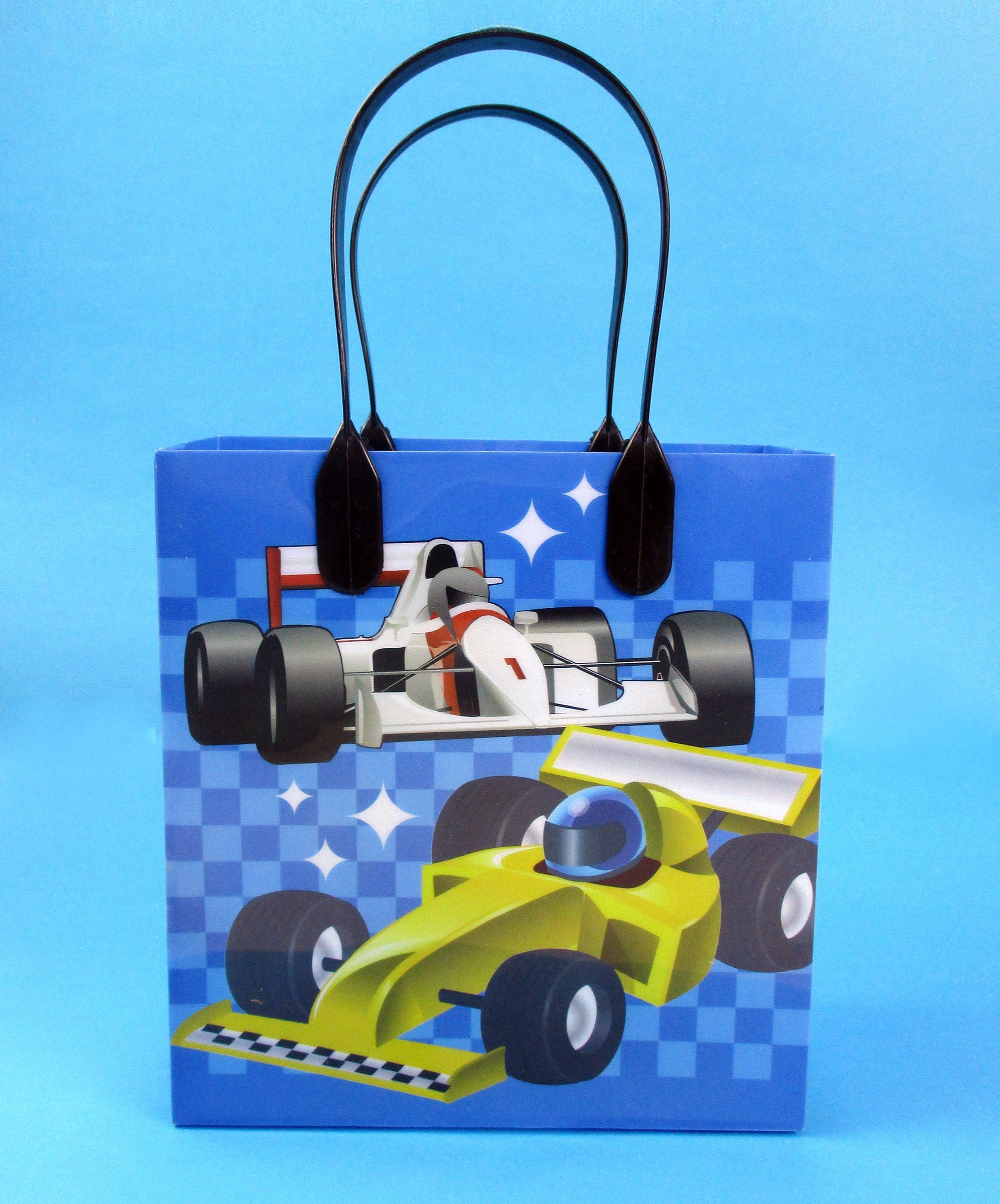 Race Car Party Favor Treat Bags - Set Of 6 Or 12