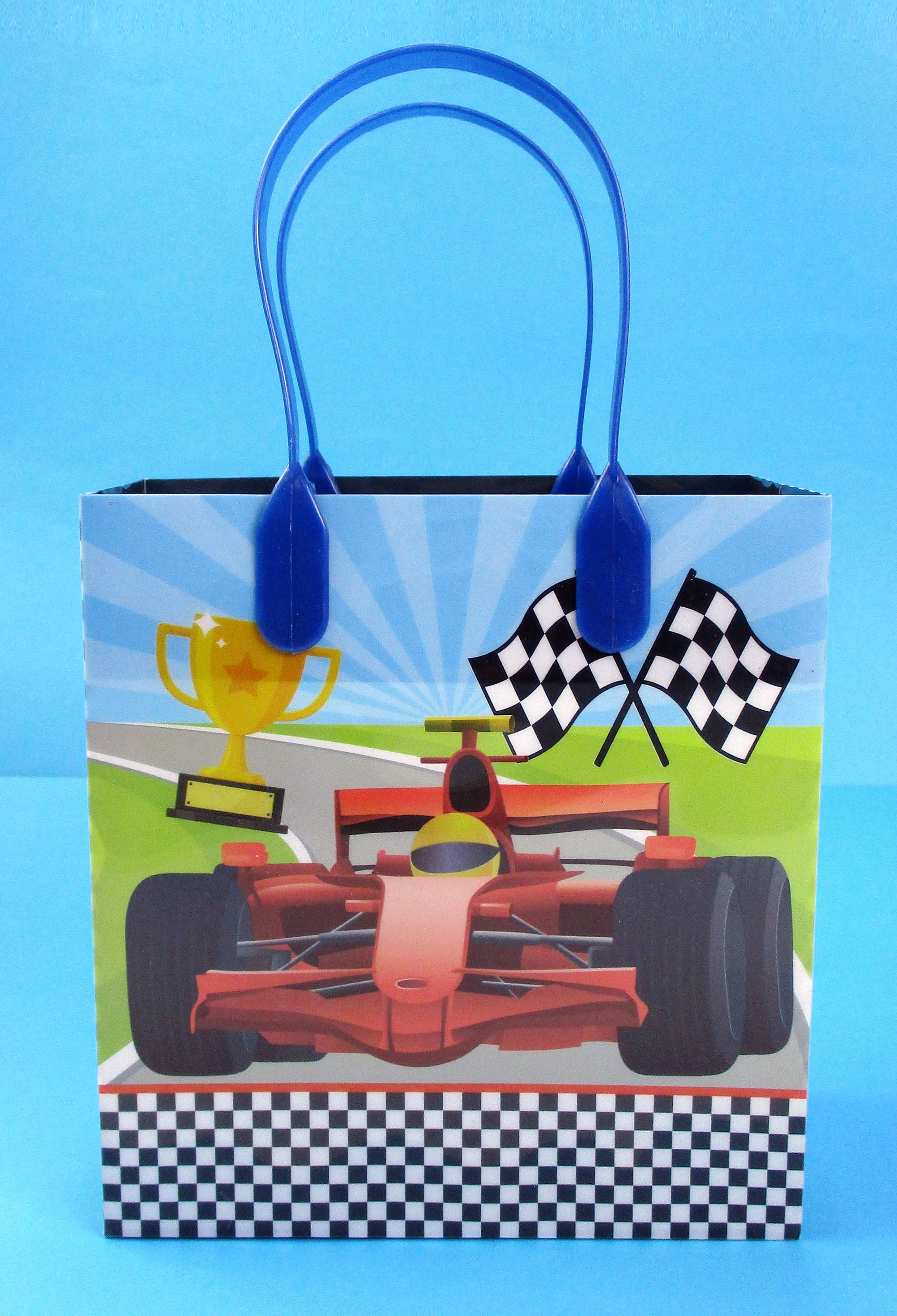 Race Car Party Favor Treat Bags - Set Of 6 Or 12