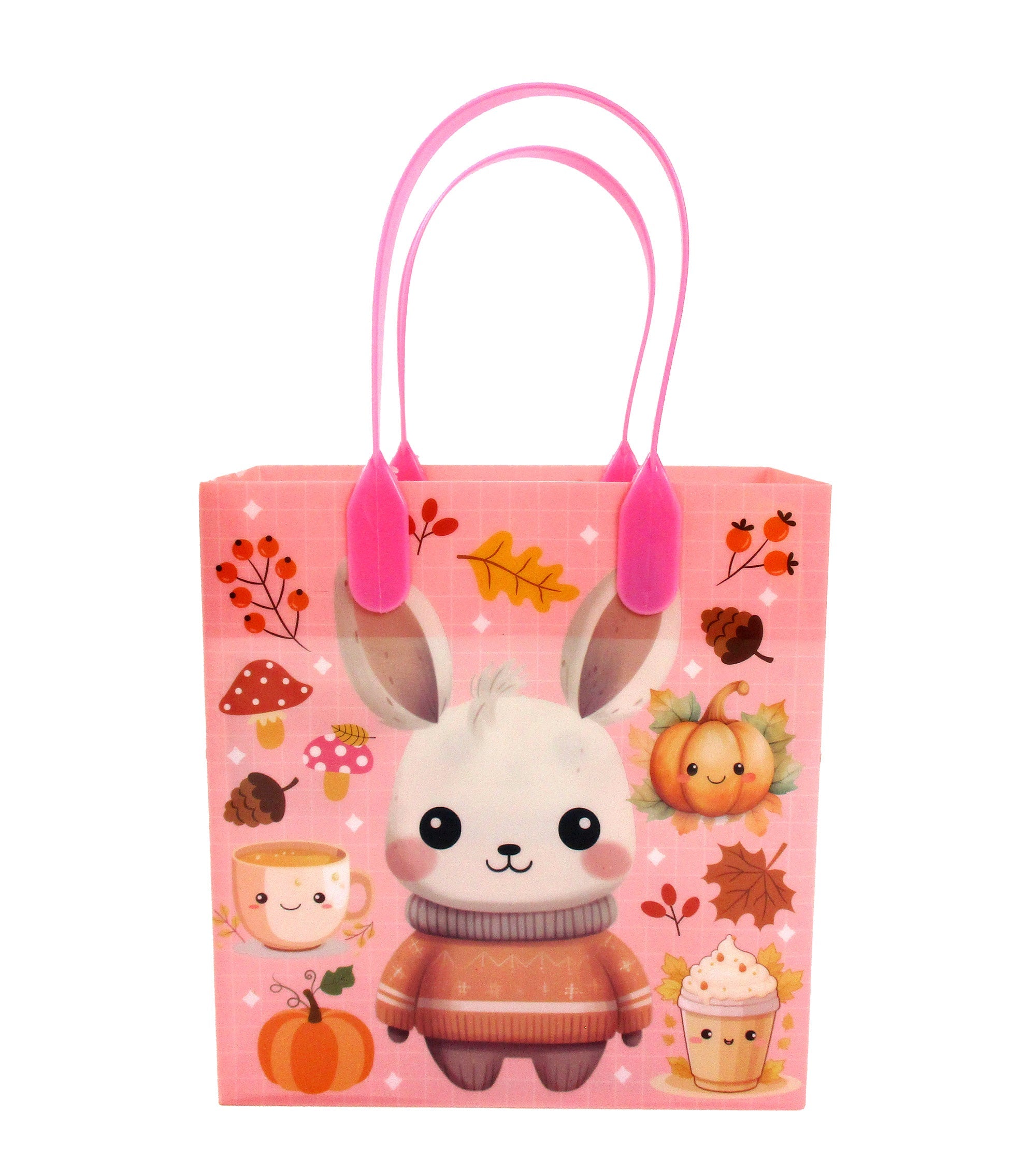 Autumn Cozy Animal Party Favor Treat Bags - Set Of 6 Or 12