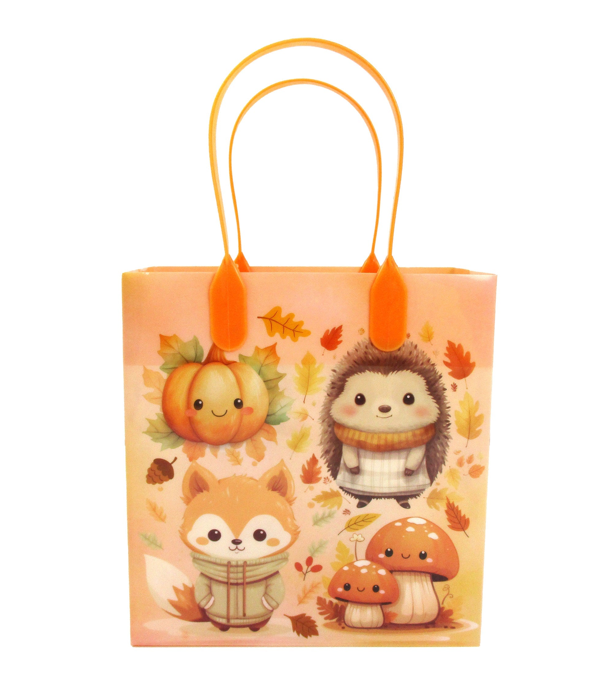 Autumn Cozy Animal Party Favor Treat Bags - Set Of 6 Or 12