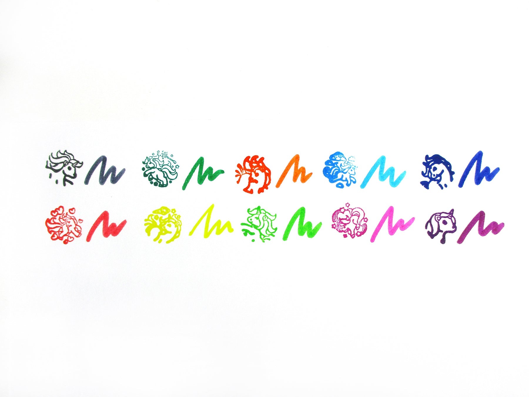 Unicorn Stamp Marker Set - Set Of 10