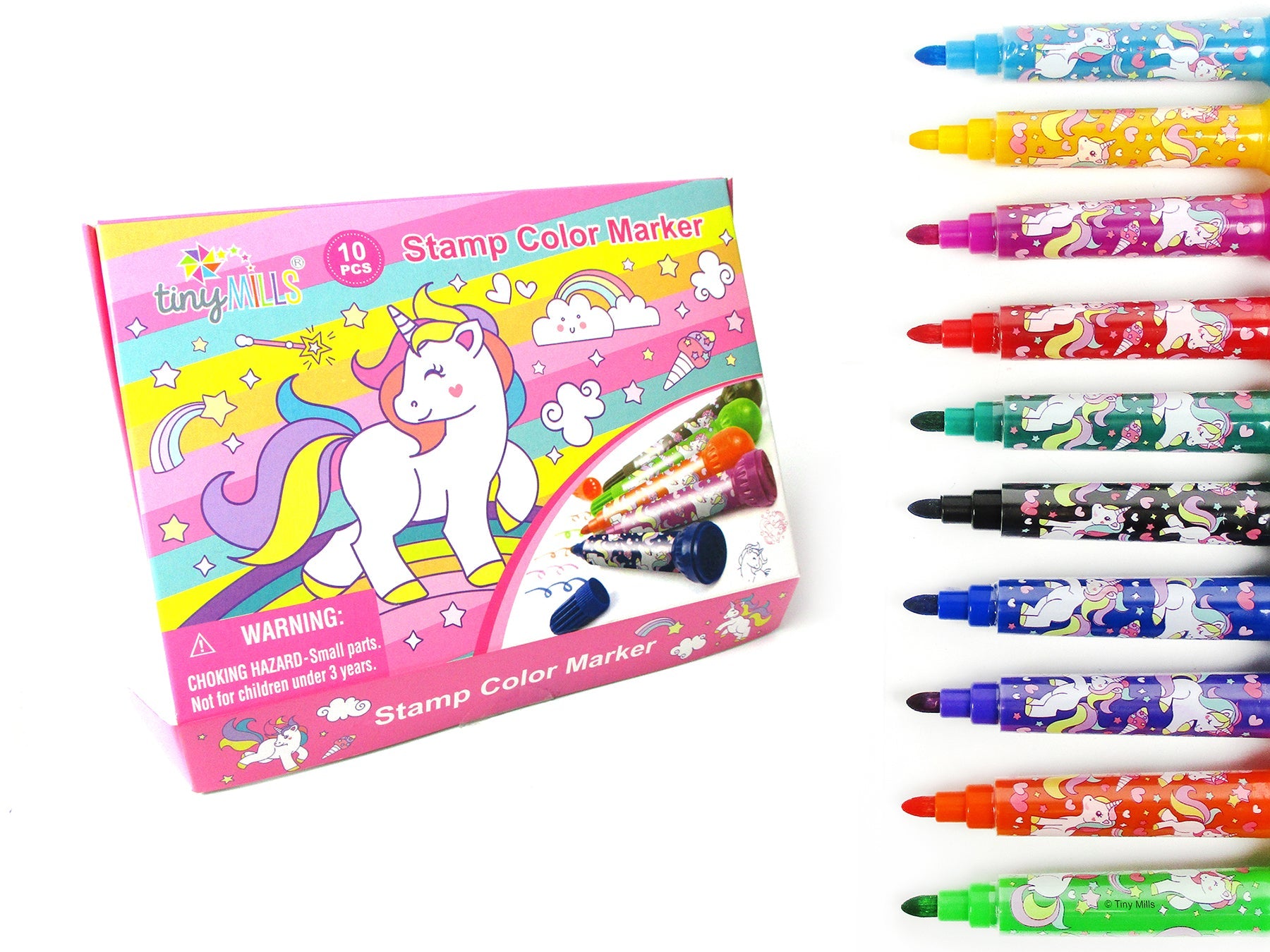 Unicorn Stamp Marker Set - Set Of 10