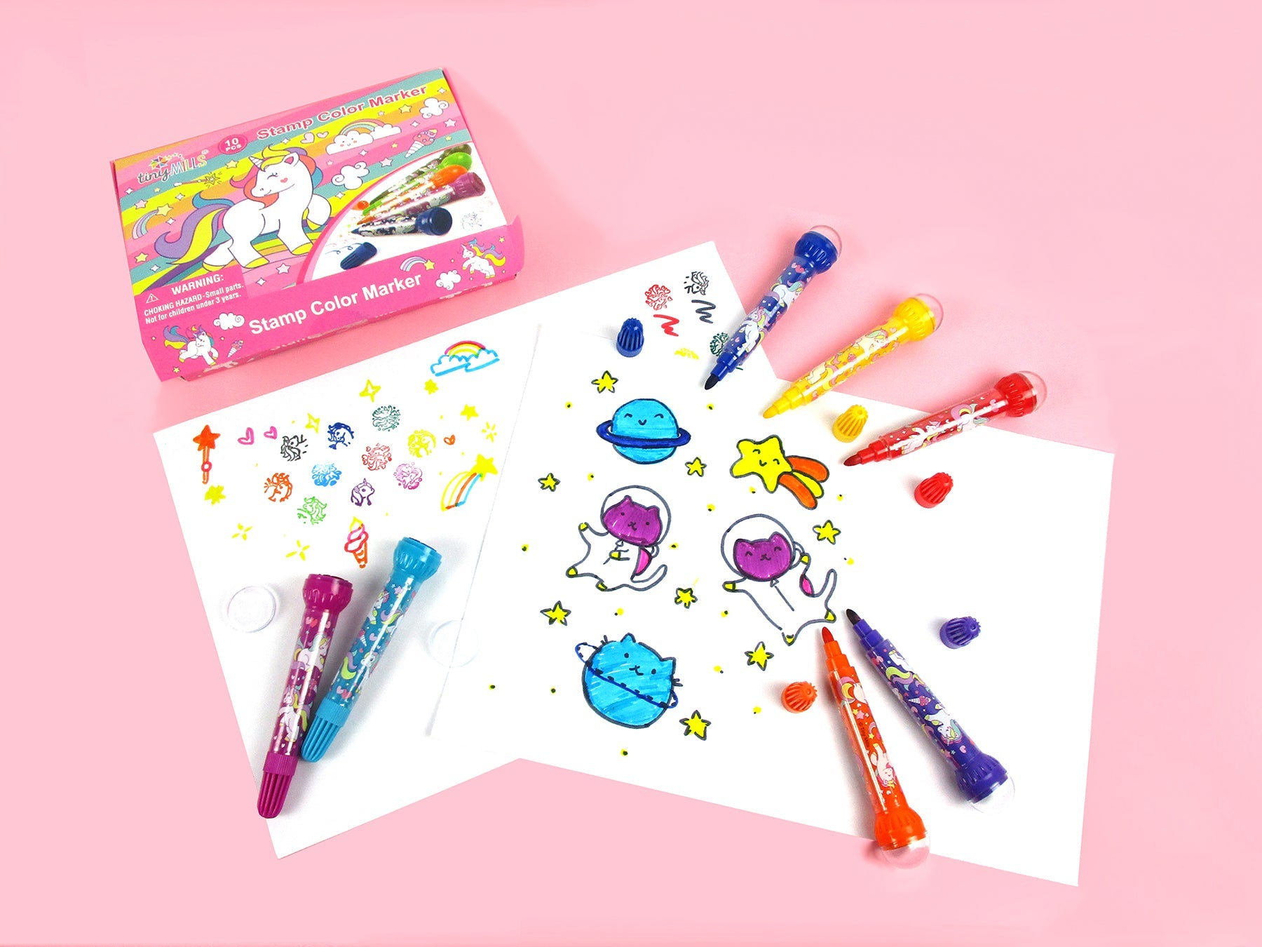 Unicorn Stamp Marker Set - Set Of 10