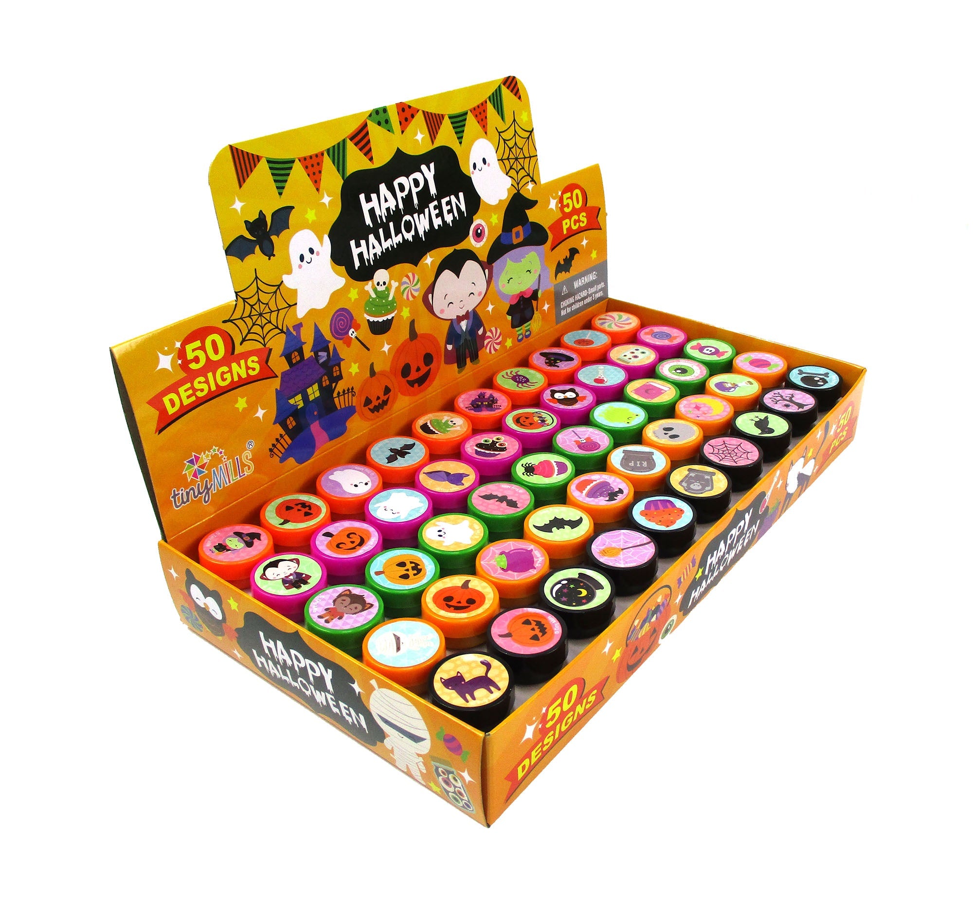50 Pc New Spooky Halloween Assorted Designs Stampers