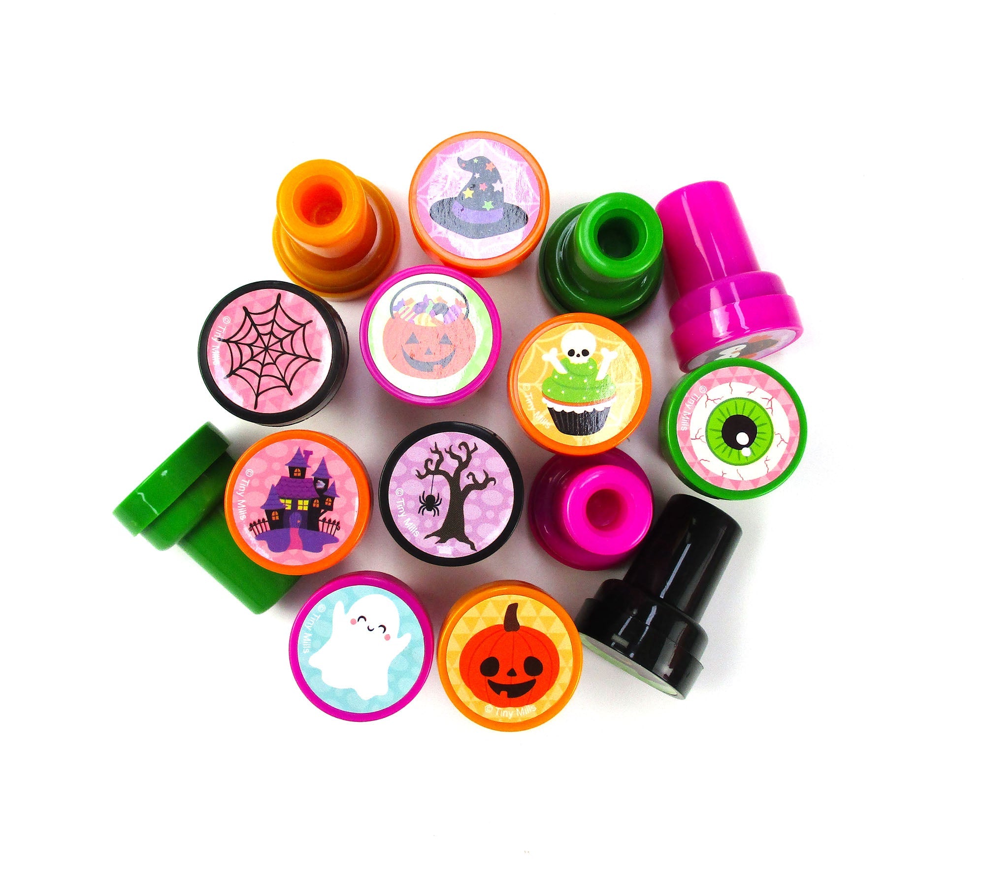 50 Pc New Spooky Halloween Assorted Designs Stampers