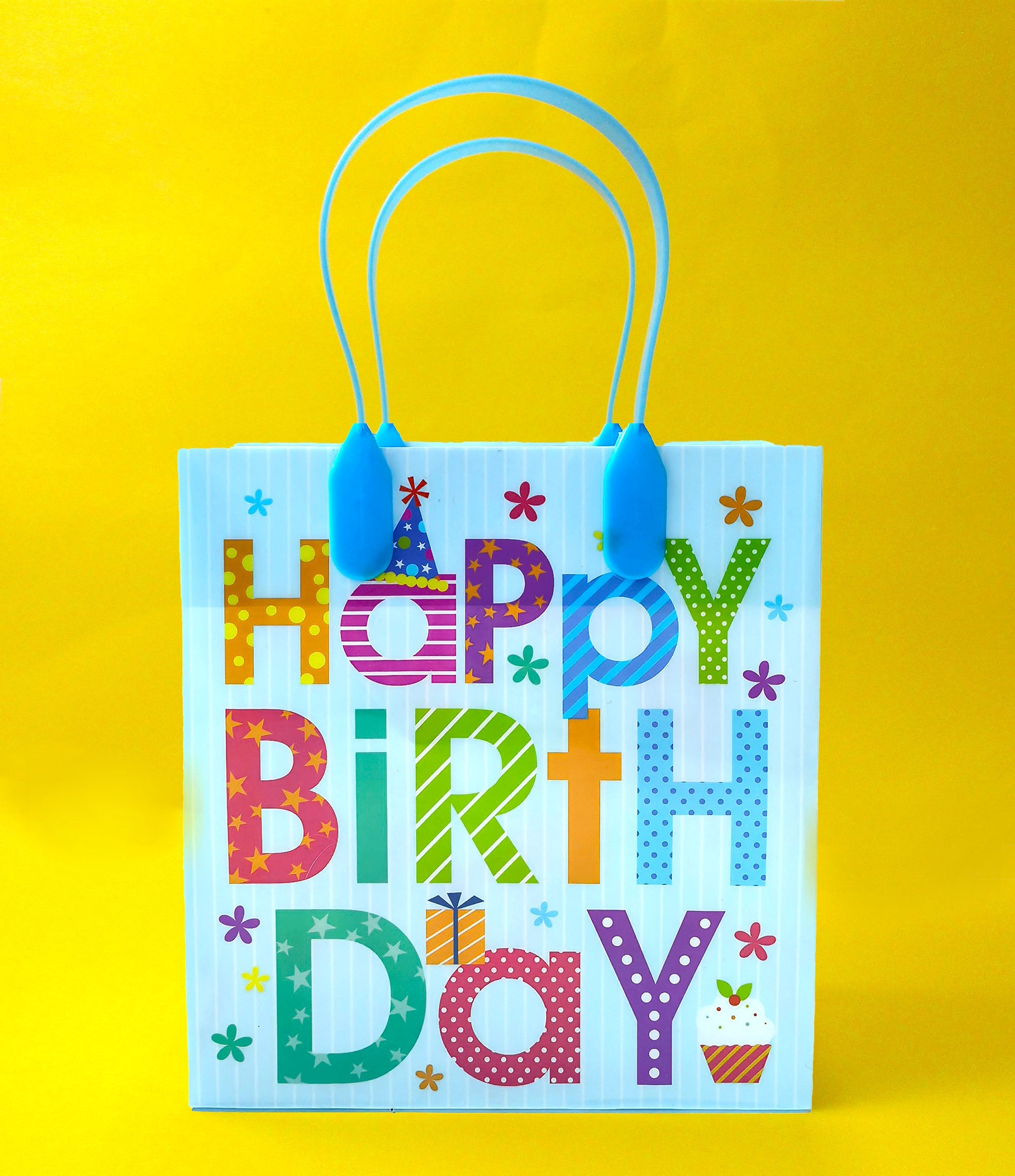 Happy Birthday Party Favor Treat Bags - Set Of 6 Or 12