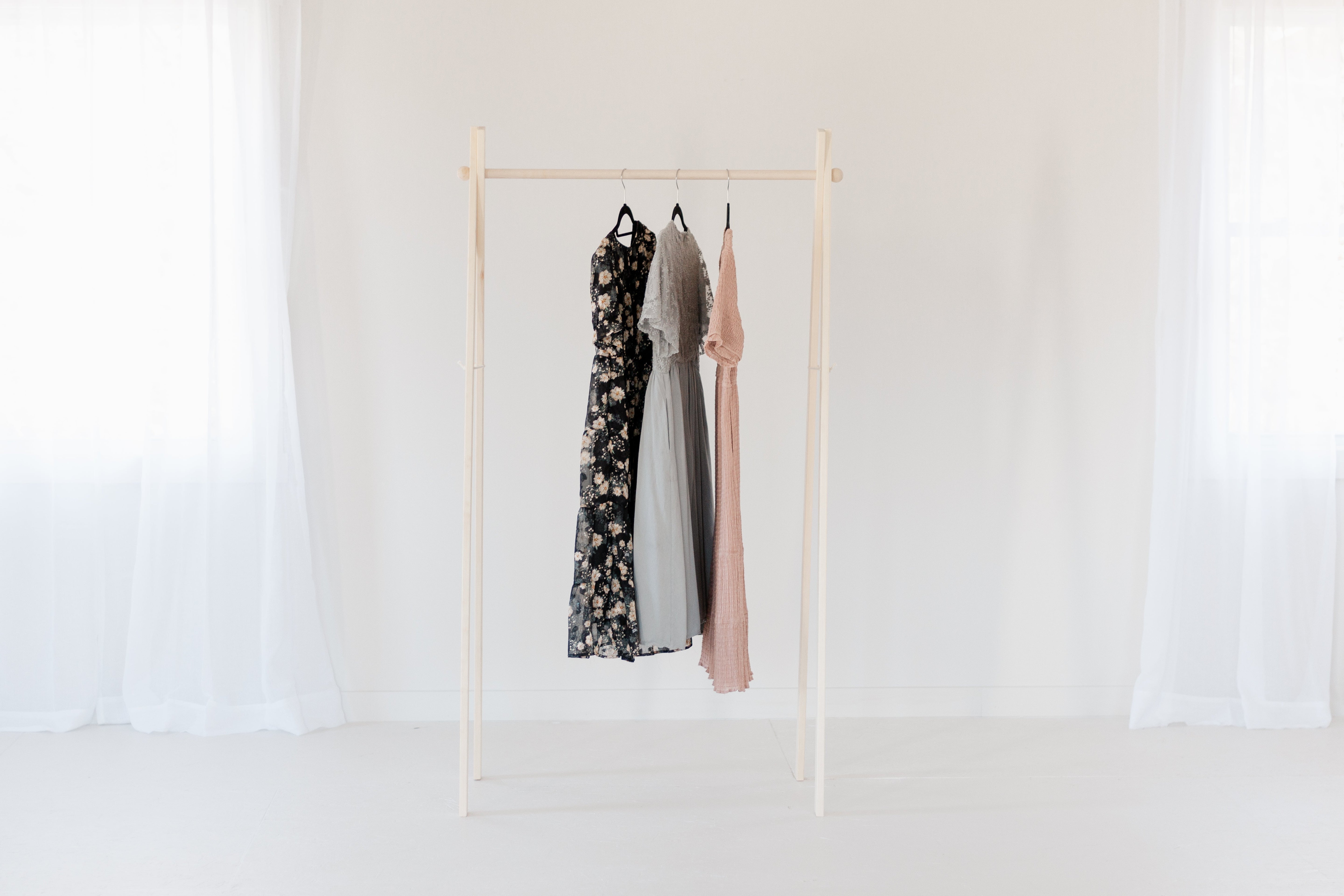 Large Wooden Clothing Rack