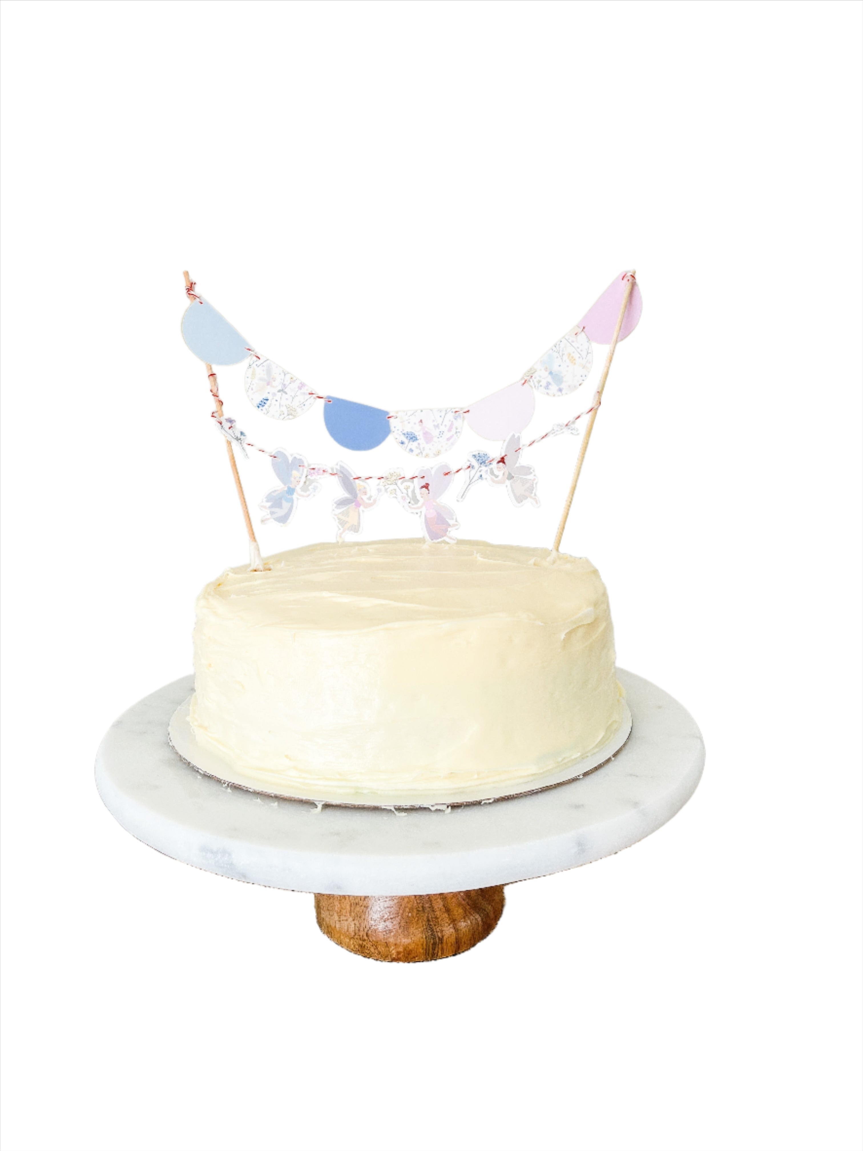 Fairy Scalloped Pennant Cake Banner
