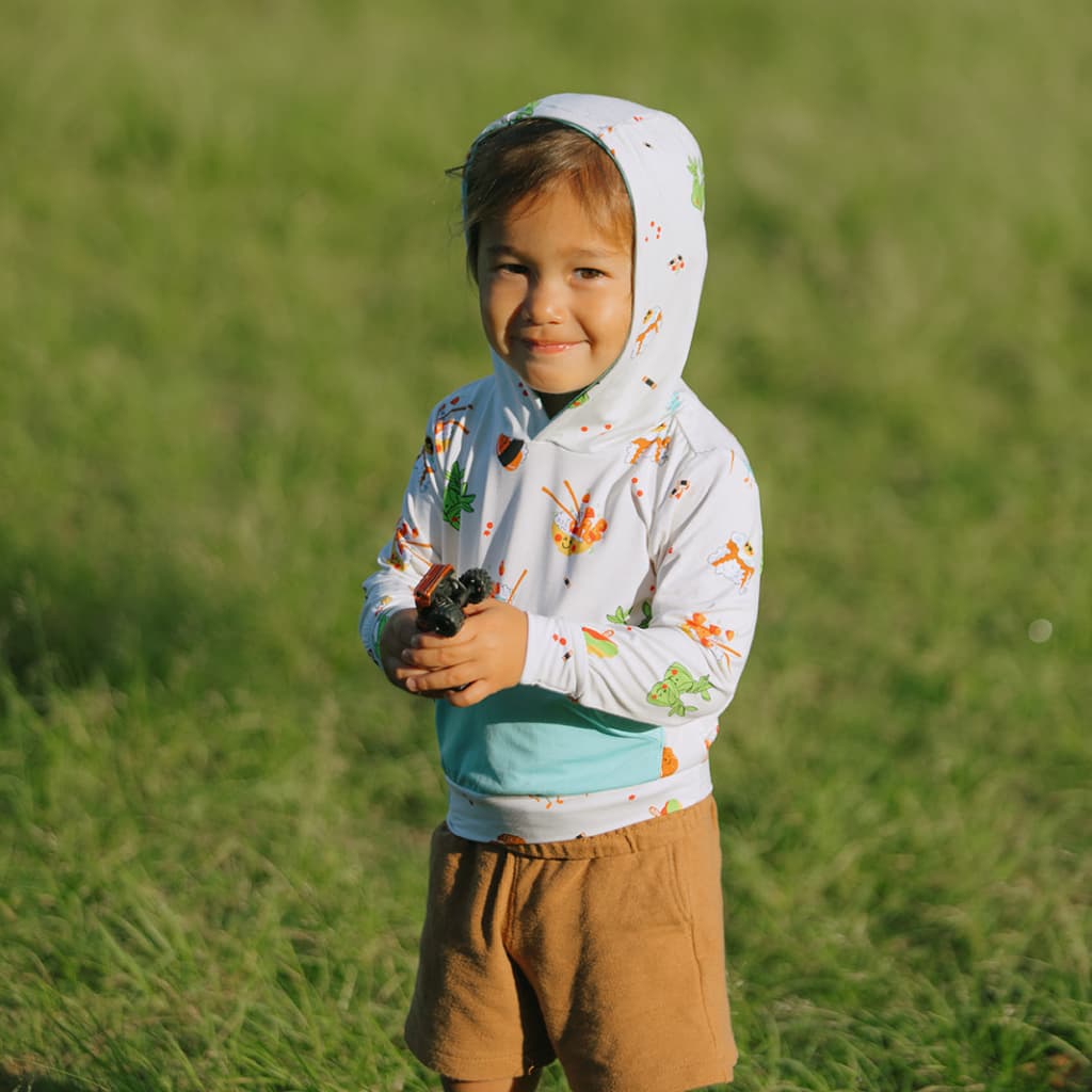 Island Mixed Plate Bamboo Hoodie