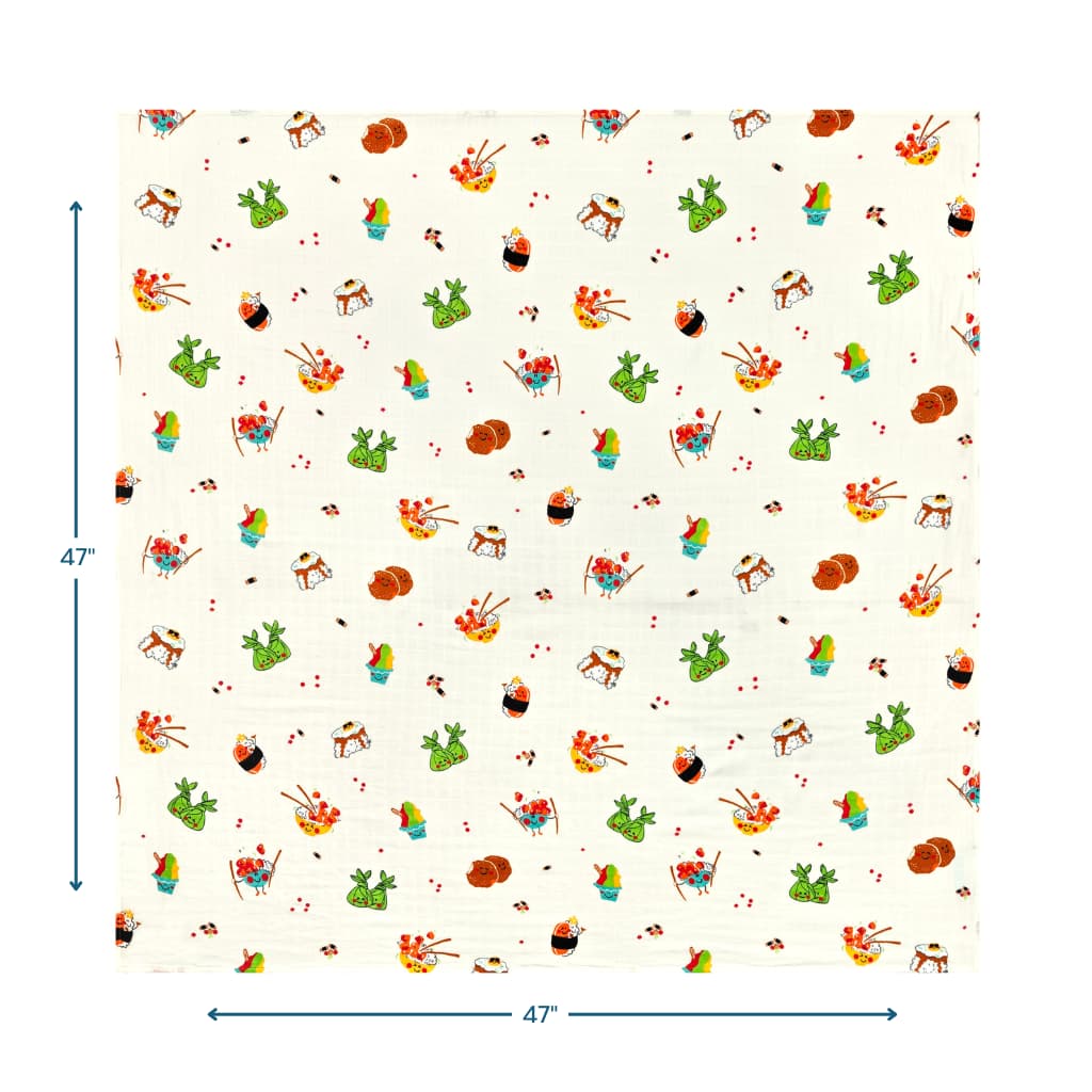 Island Mixed Plate Muslin Swaddle