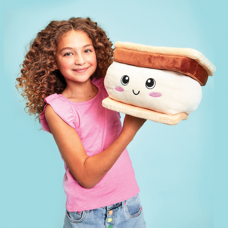 Iscream - Graham The S'more Vanilla Scented Embossed Plush Toy