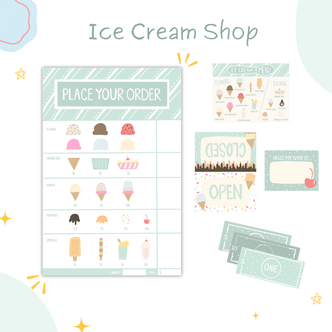 Ice Cream Shop Activity Set