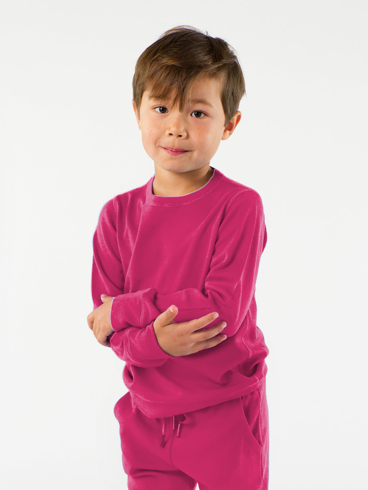 Kids Midweight Merino Jogger And Crew Set