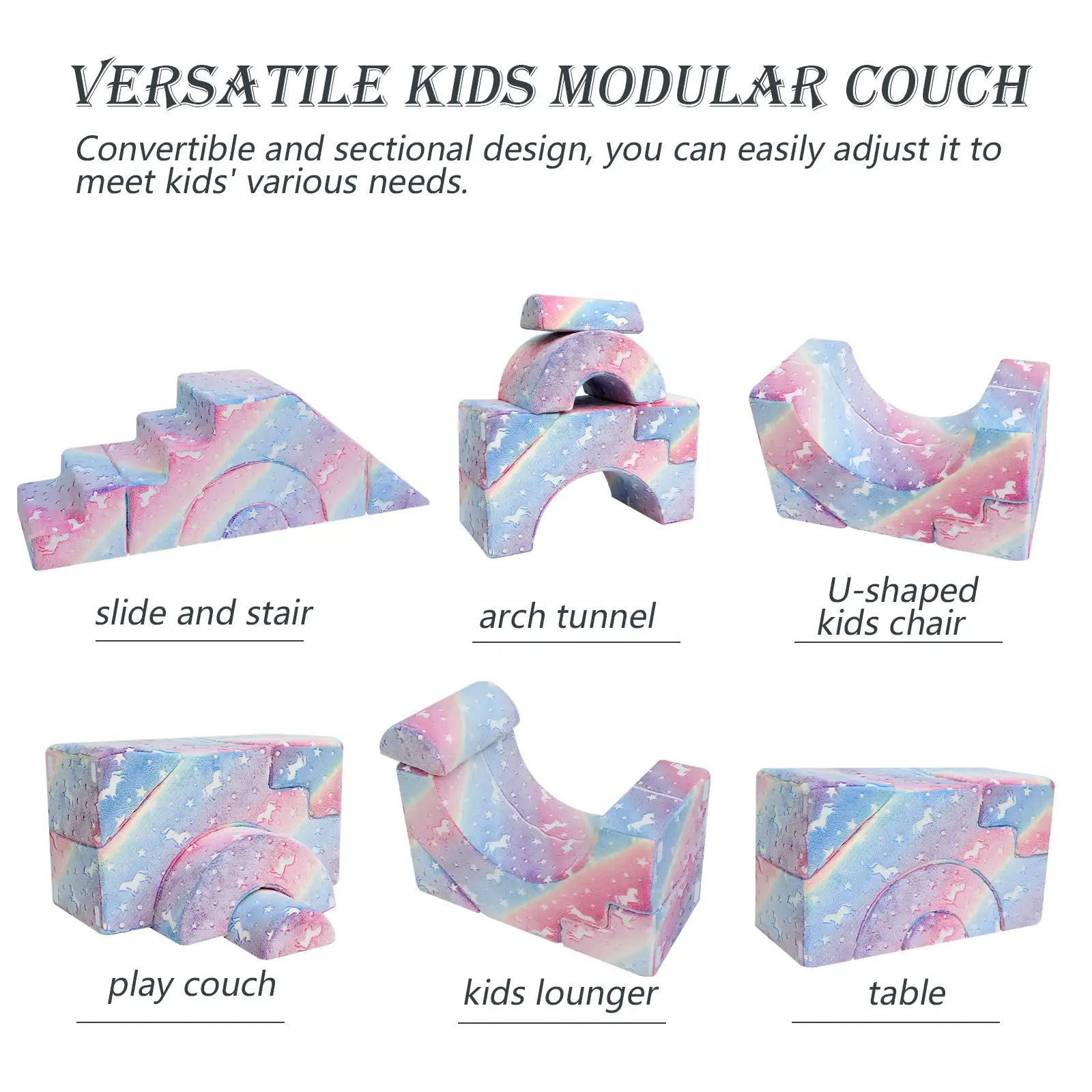 Kids Modular Couch-climbing Play Couch