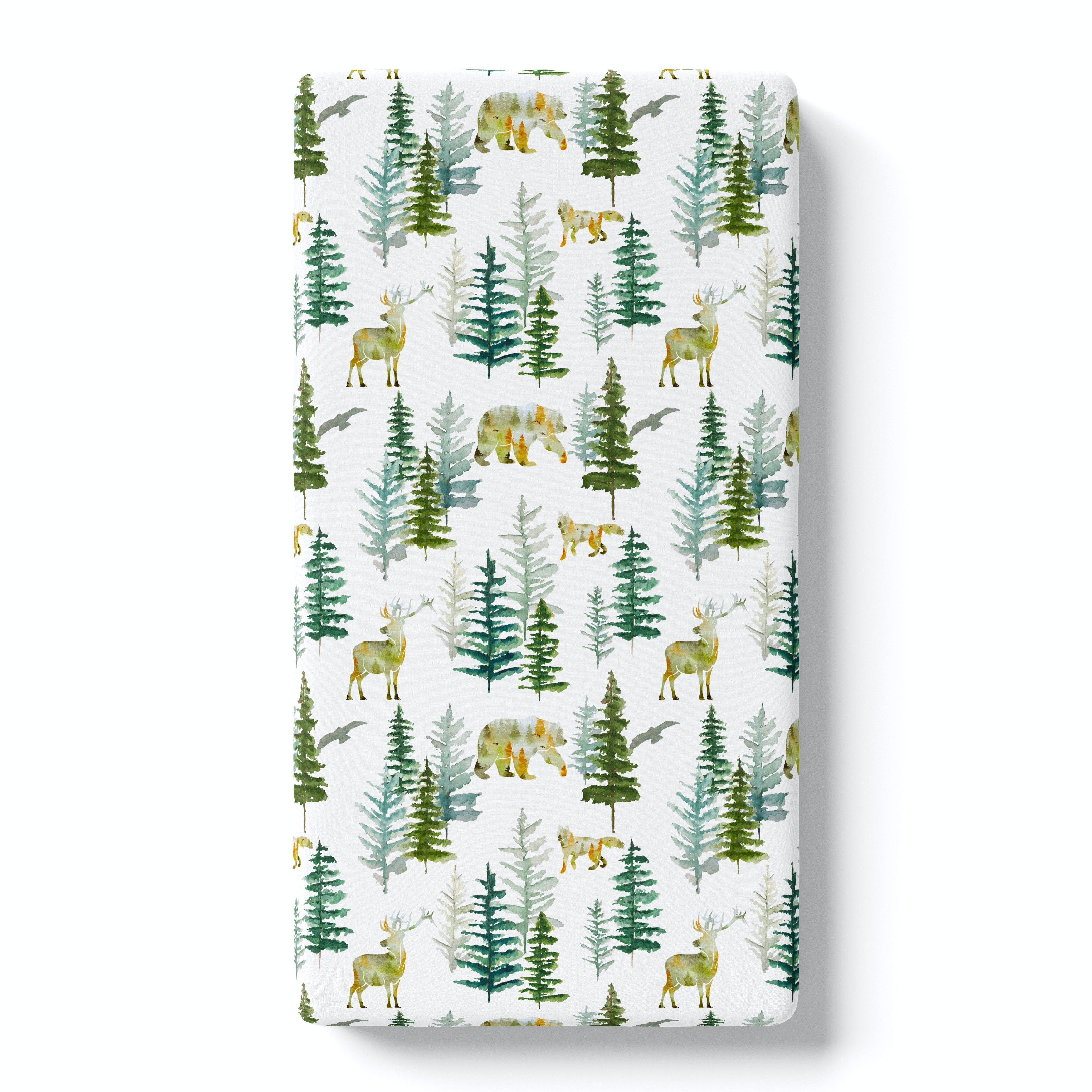 In The Woods Fitted Crib Sheet