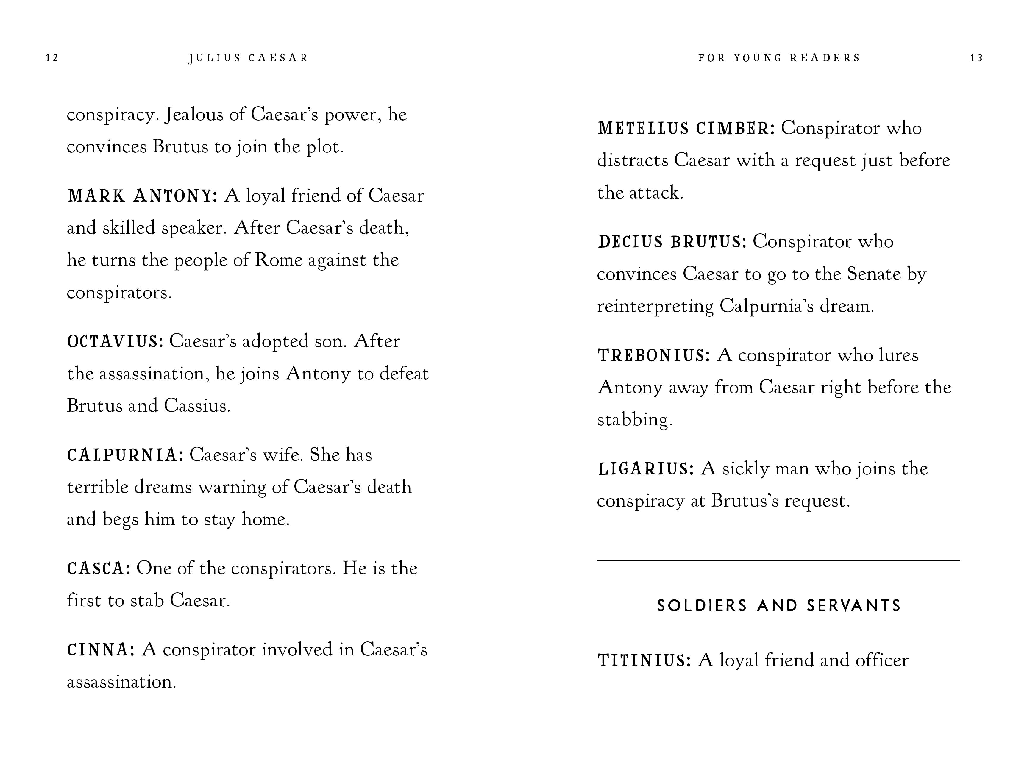 Julius Caesar For Young Readers